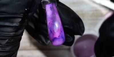 Purple and pink Marbling Design