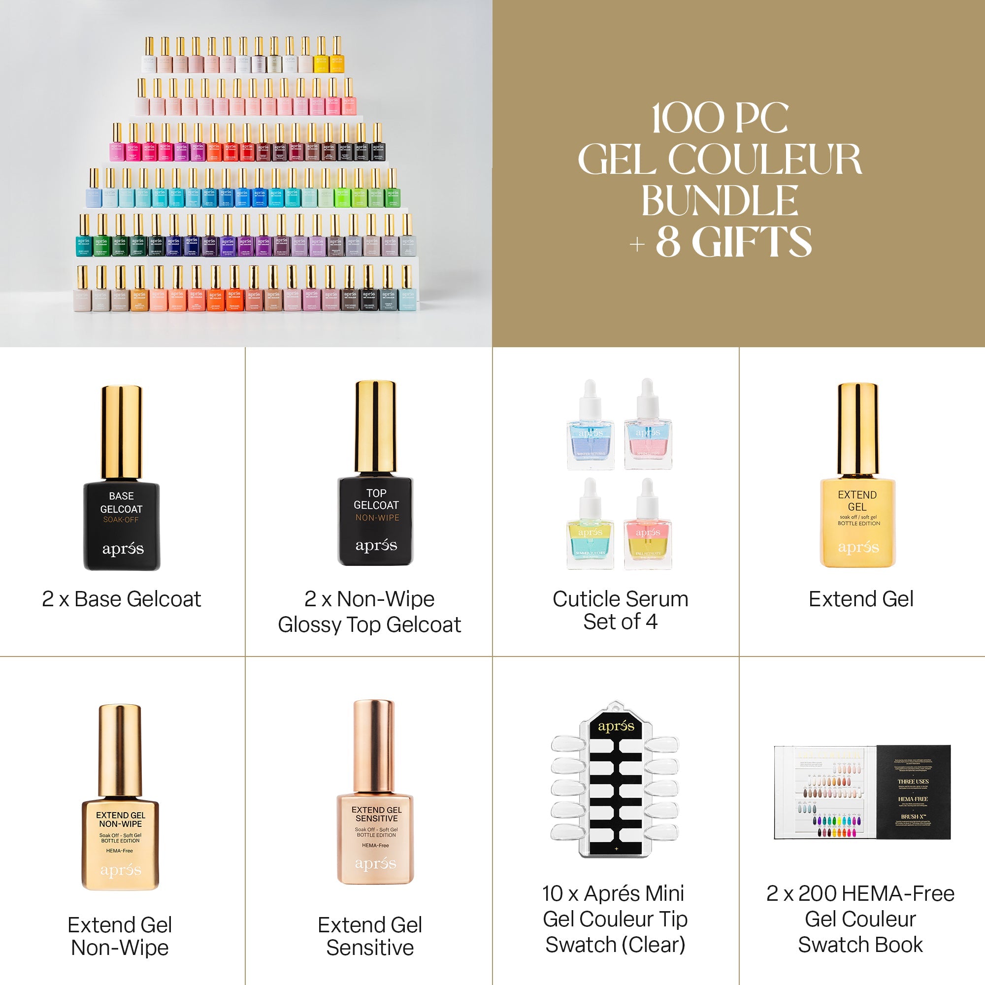 100 Gel Couleur Bundle: Choose Any 2 x Gel Couleur Set of 50
