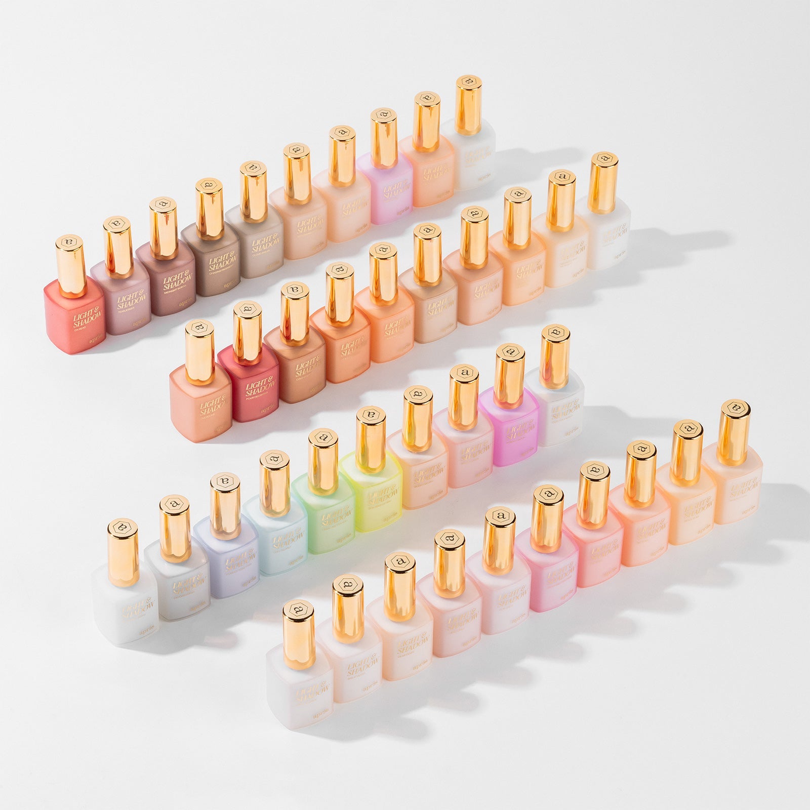 Light & Shadow Collection - 40pcs Sheer Gel Colors, 10ml