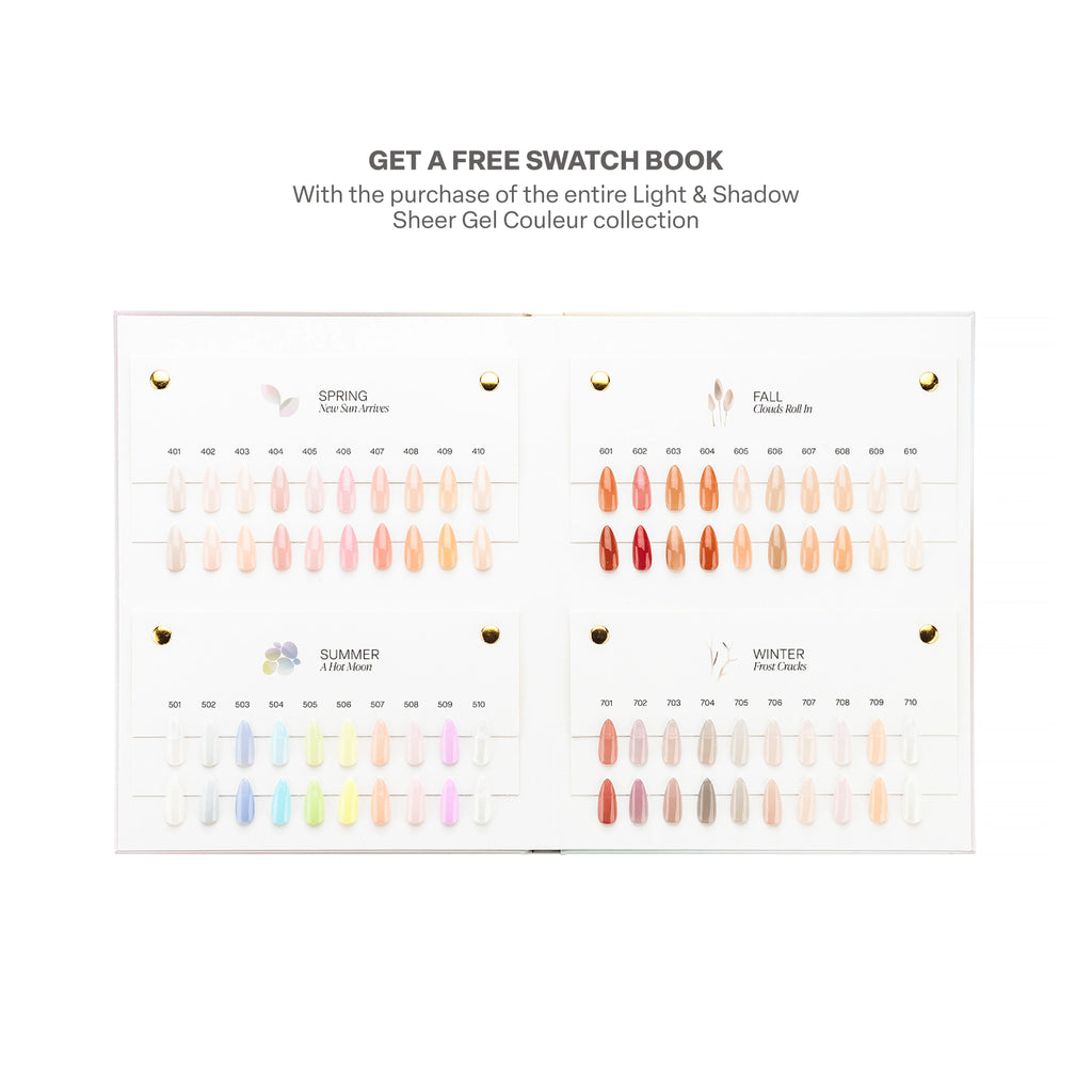 Light & Shadow Collection - 40pcs Sheer Gel Colors, 10ml
