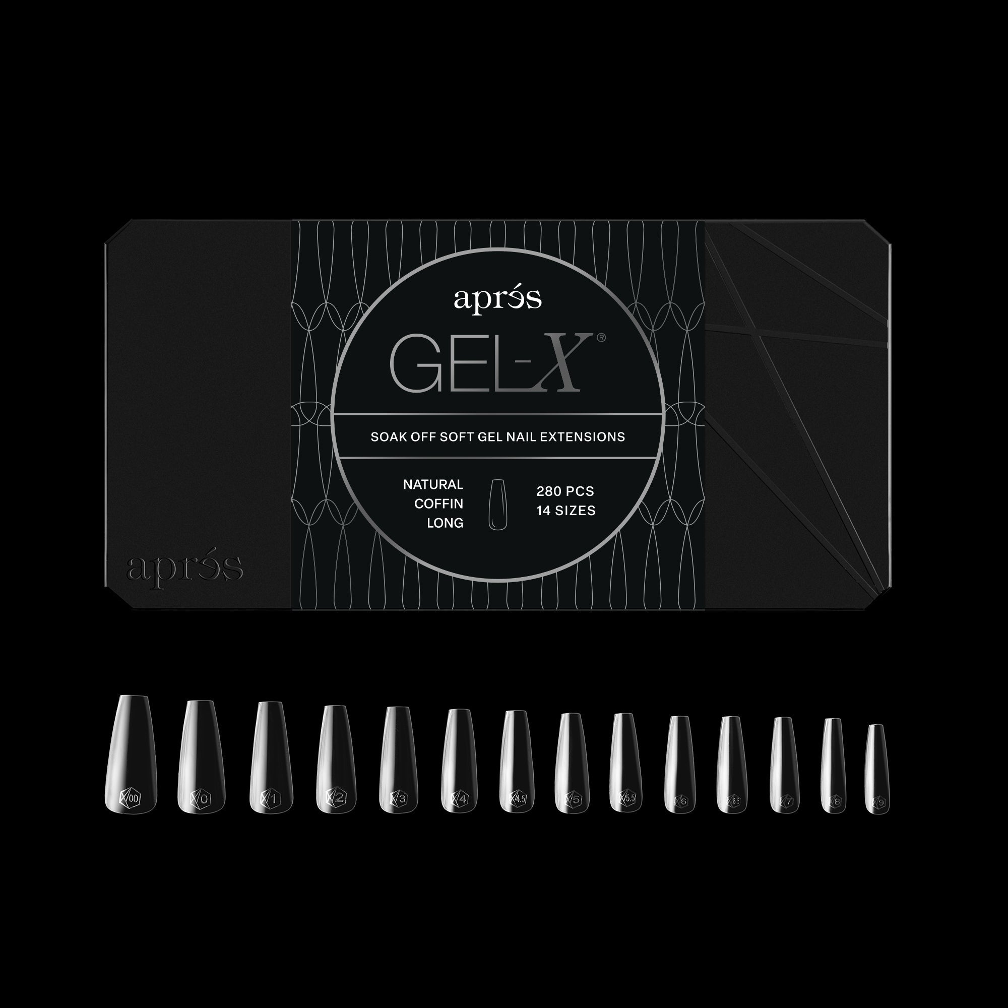 Gel-X® Natural Coffin Long Box of Tips - Mini (280pcs)