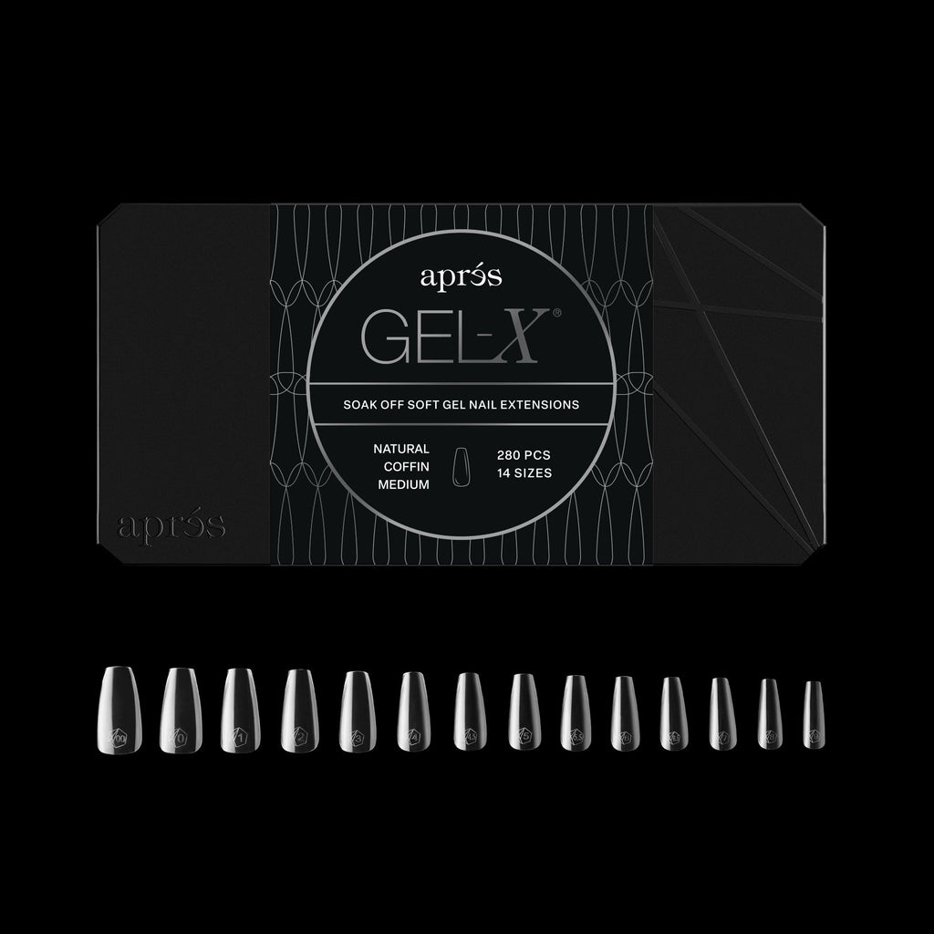 Gel-X® Natural Coffin Medium Box of Tips - Mini (280pcs)