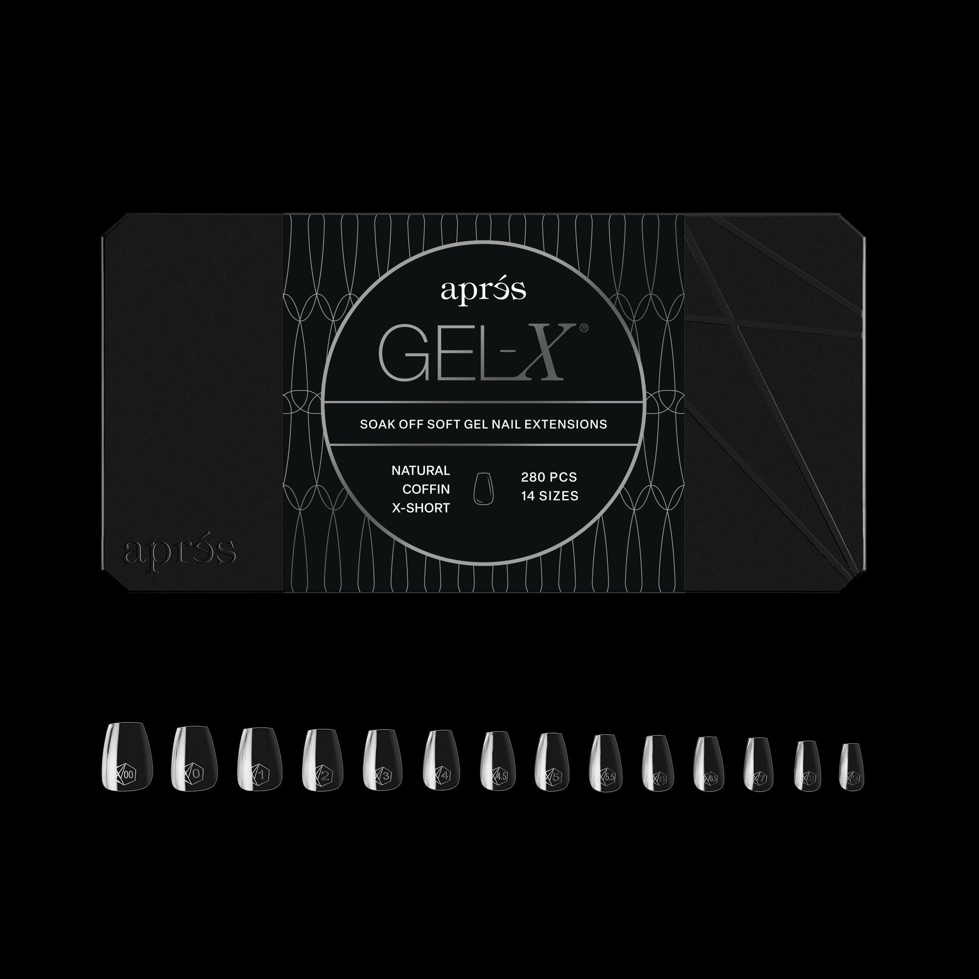 Gel-X® Natural Coffin Extra Short Box of Tips - Mini (280pcs)