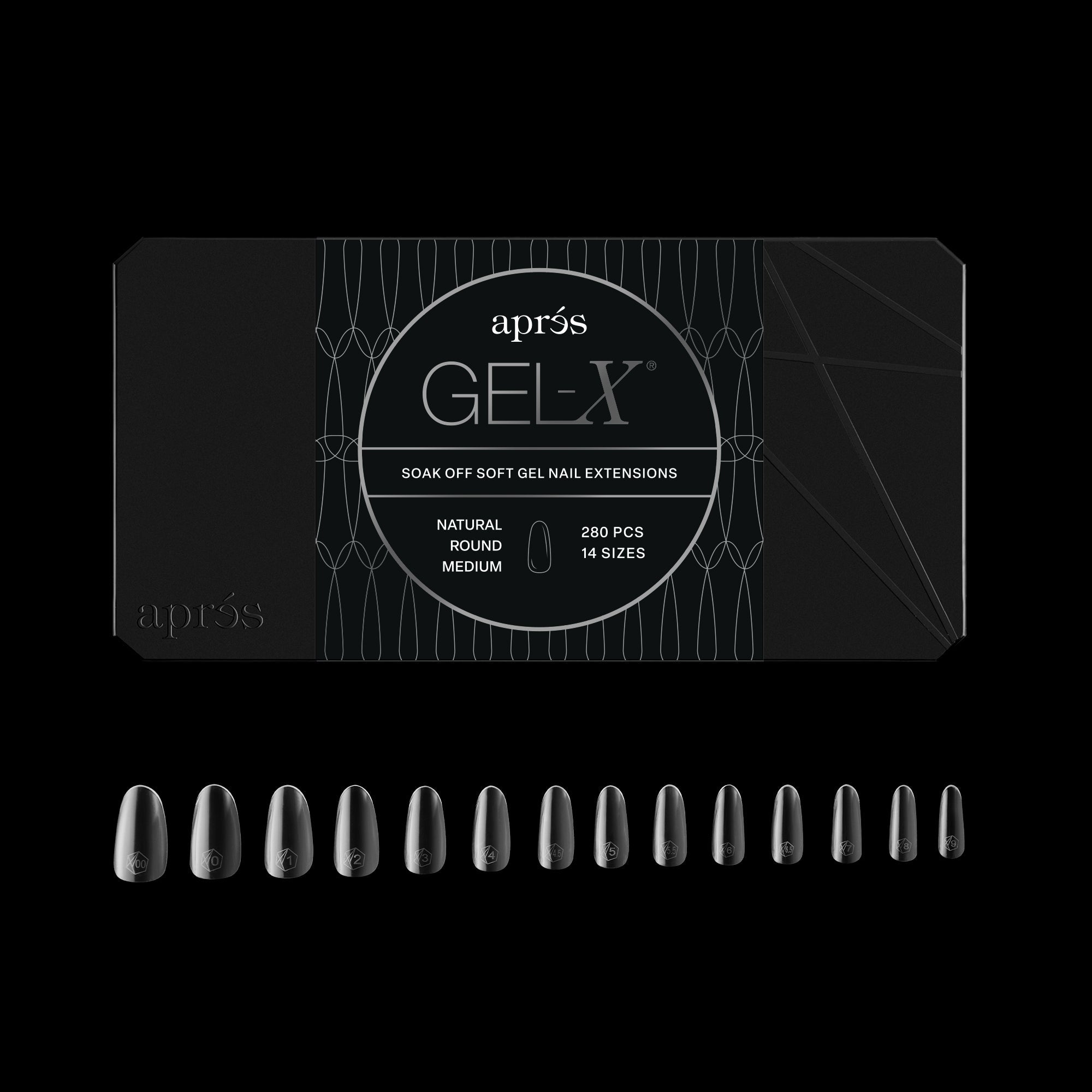 Gel-X® Natural Round Medium Box of Tips - Mini (280pcs)