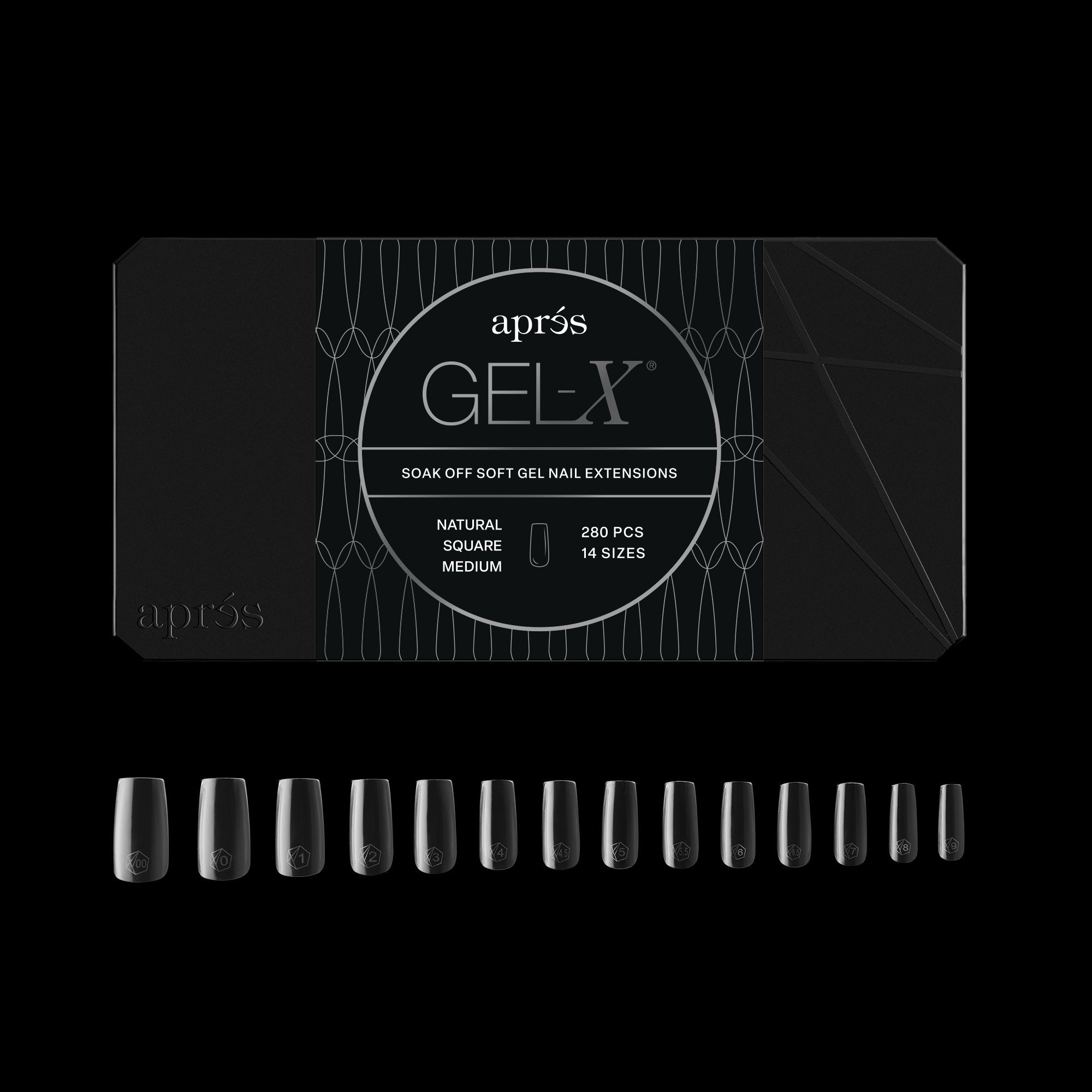Gel-X® Natural Square Medium Box of Tips - Mini (280pcs)