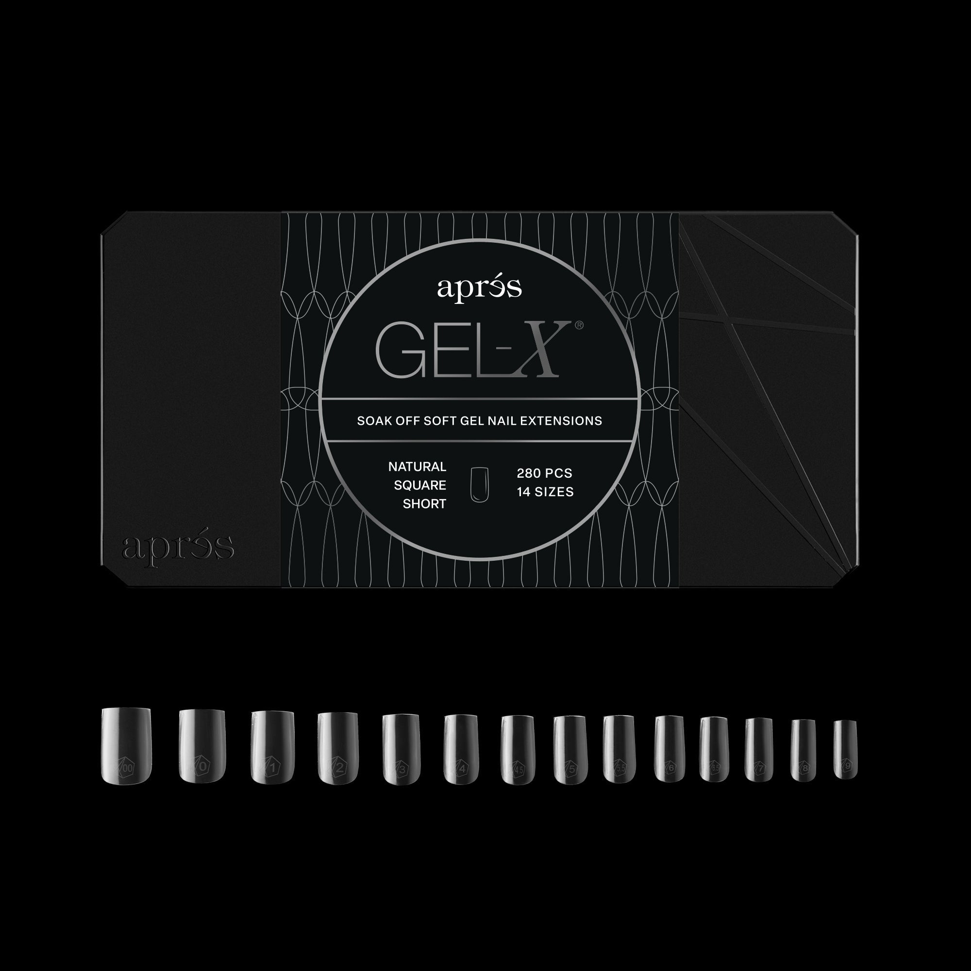 Gel-X® Natural Square Short Box of Tips - Mini (280pcs)