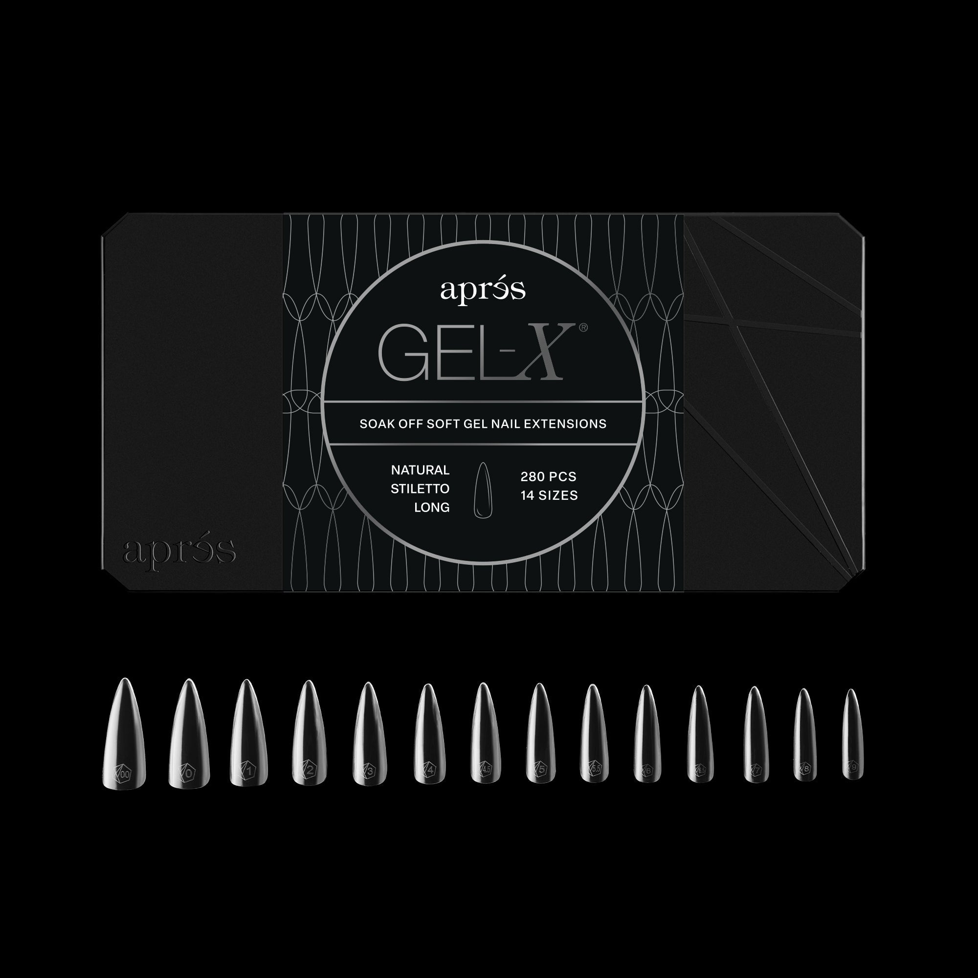 Gel-X® Natural Stiletto Long Box of Tips - Mini (280pcs)