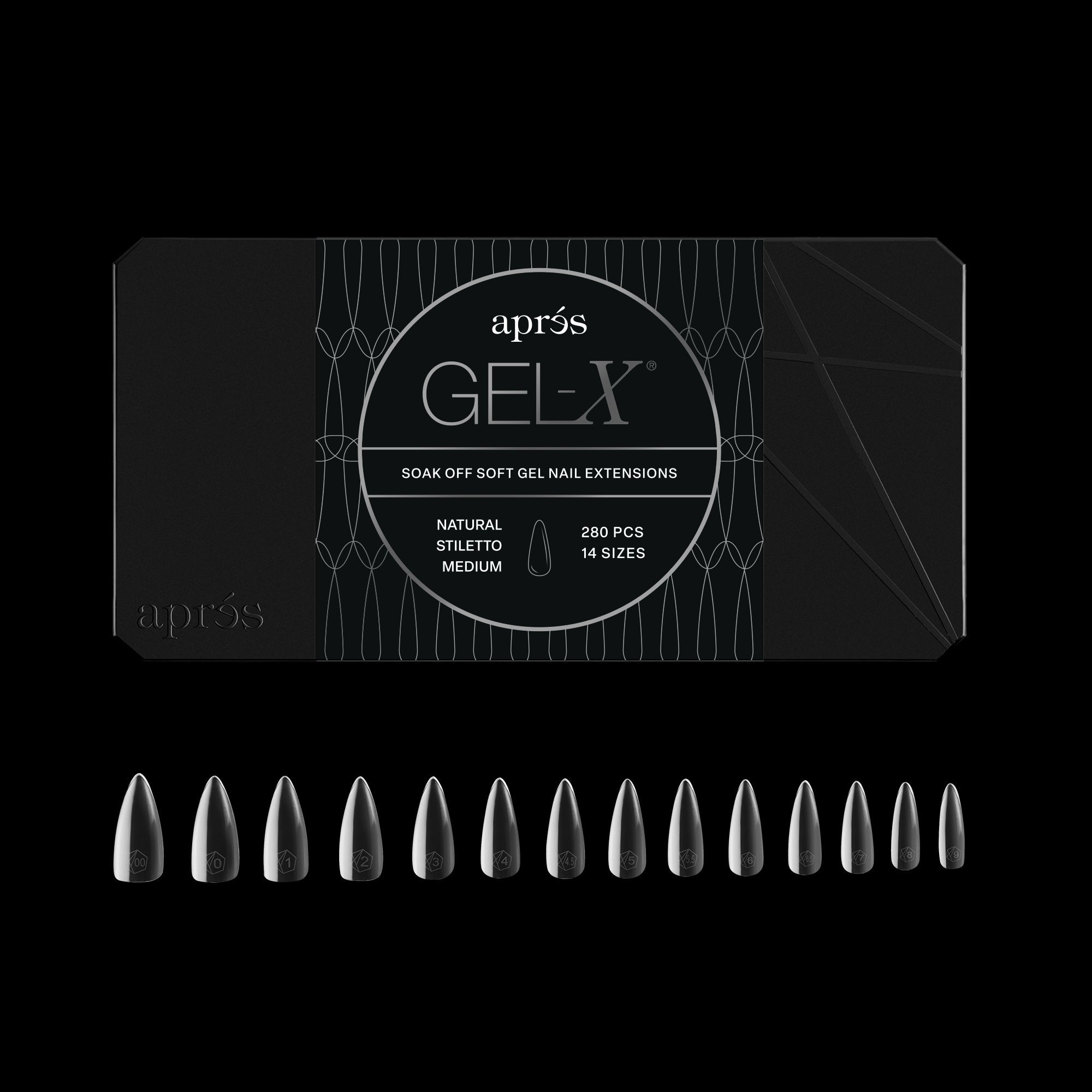 Gel-X® Natural Stiletto Medium Box of Tips - Mini (280pcs)