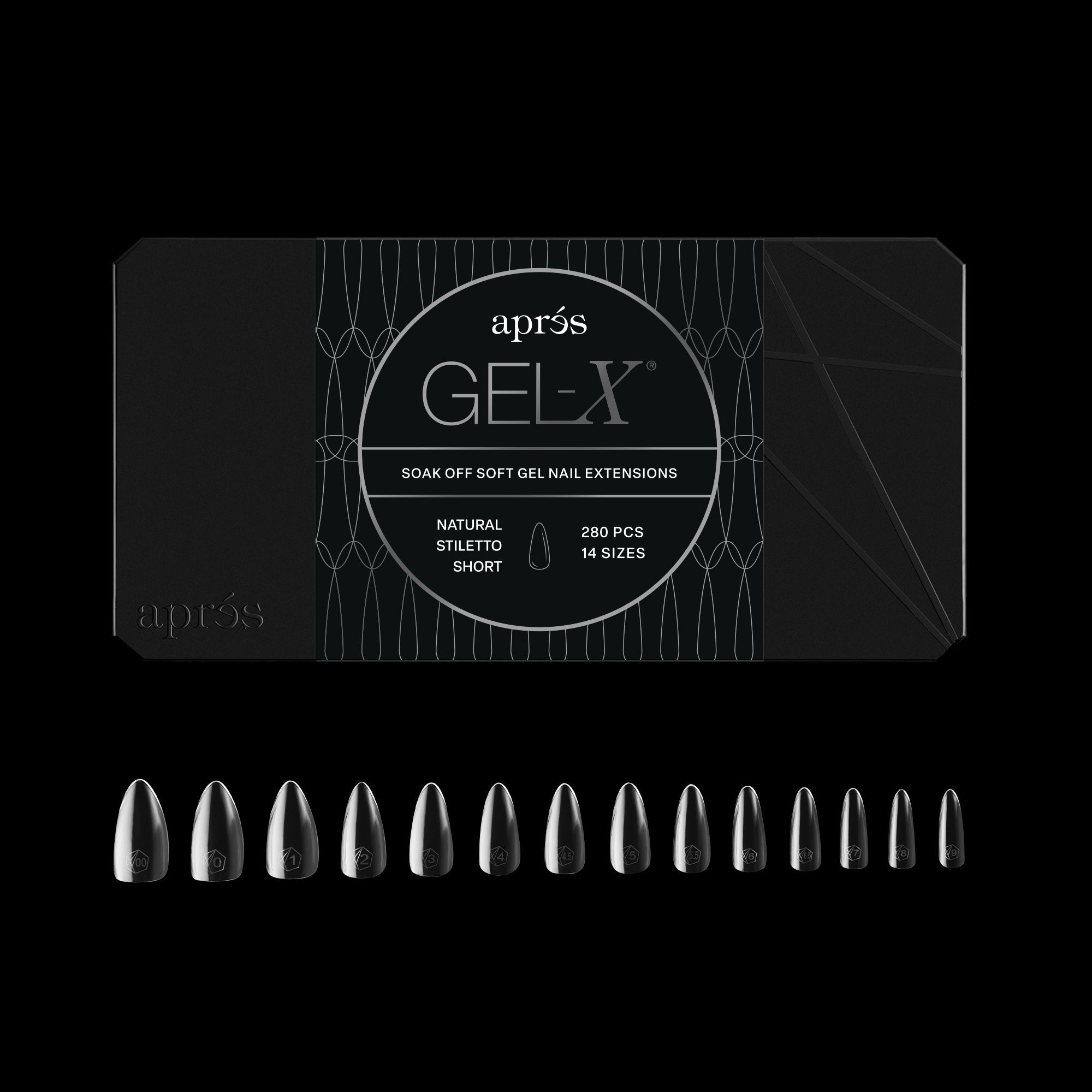 Gel-X® Natural Stiletto Short Box of Tips - Mini (280pcs)