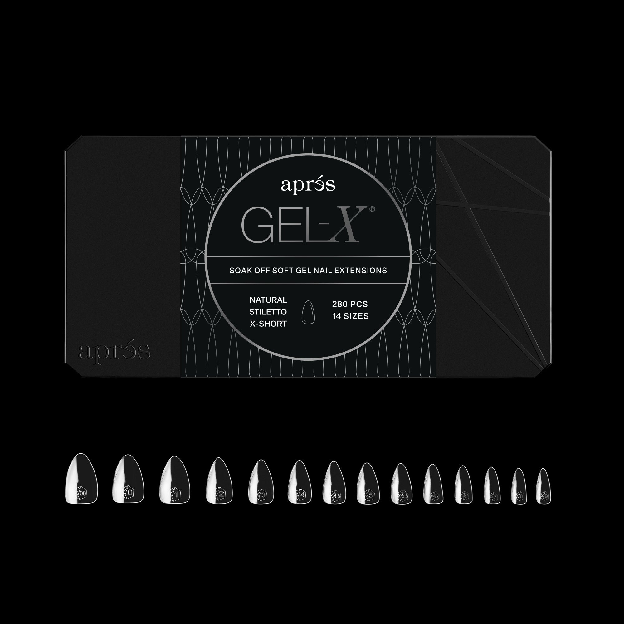 Gel-X® Natural Stiletto Extra Short Box of Tips - Mini (280pcs)