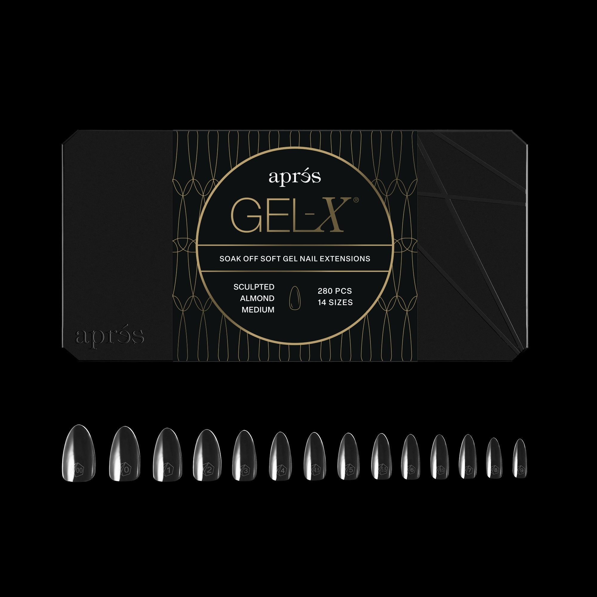 Gel-X® Sculpted Almond Medium Box of Tips - Mini (280pcs)