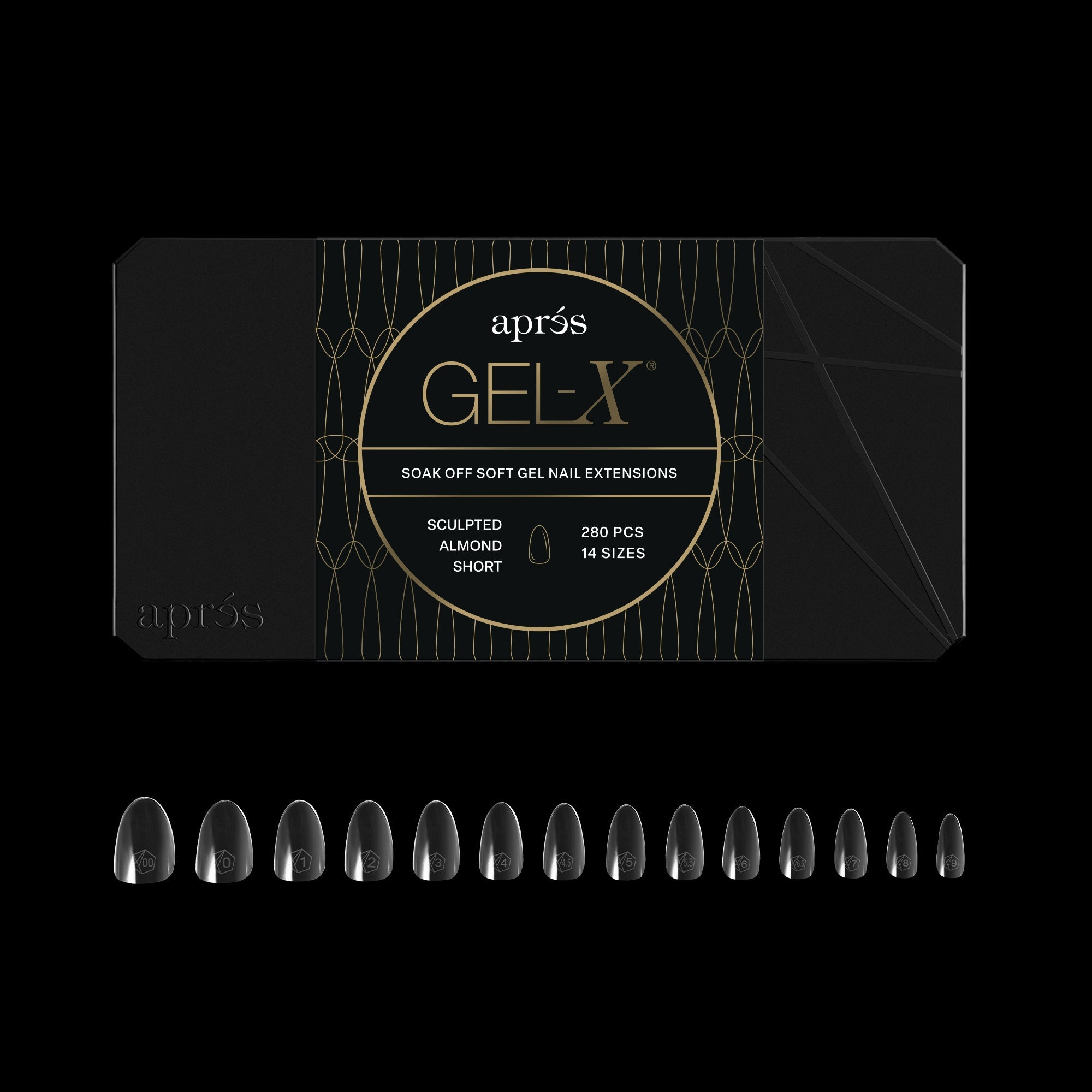 Gel-X® Sculpted Almond Short Box of Tips - Mini (280pcs)