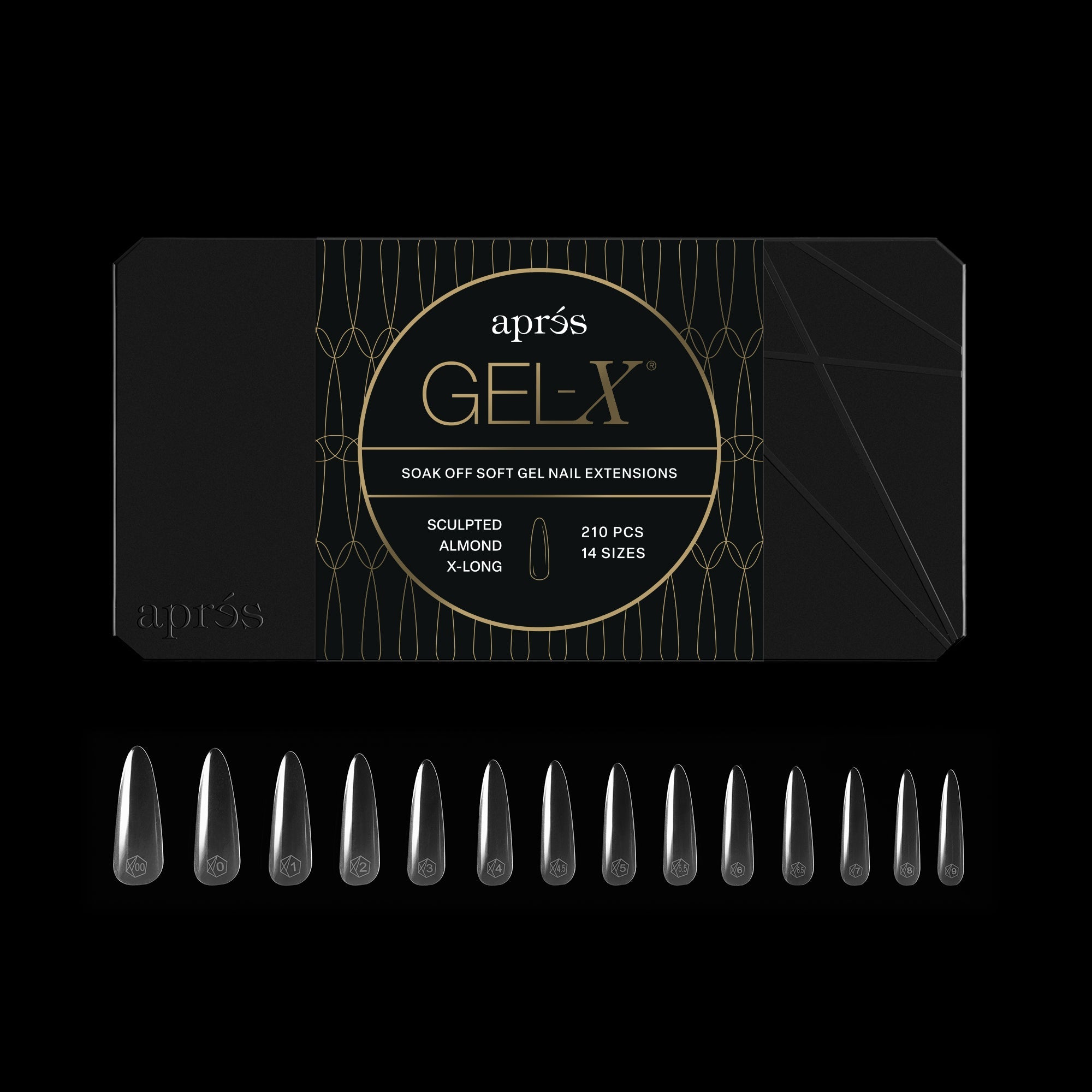 Gel-X® Sculpted Almond Extra Long Box of Tips - Mini (210pcs)