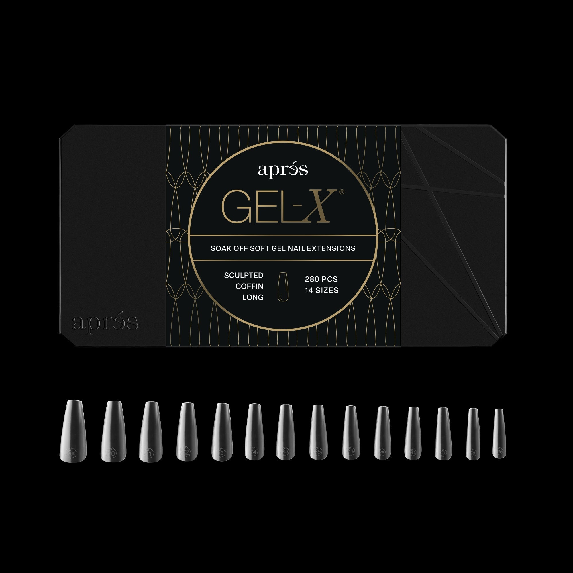 Gel-X® Sculpted Coffin Long Box of Tips - Mini (280pcs)
