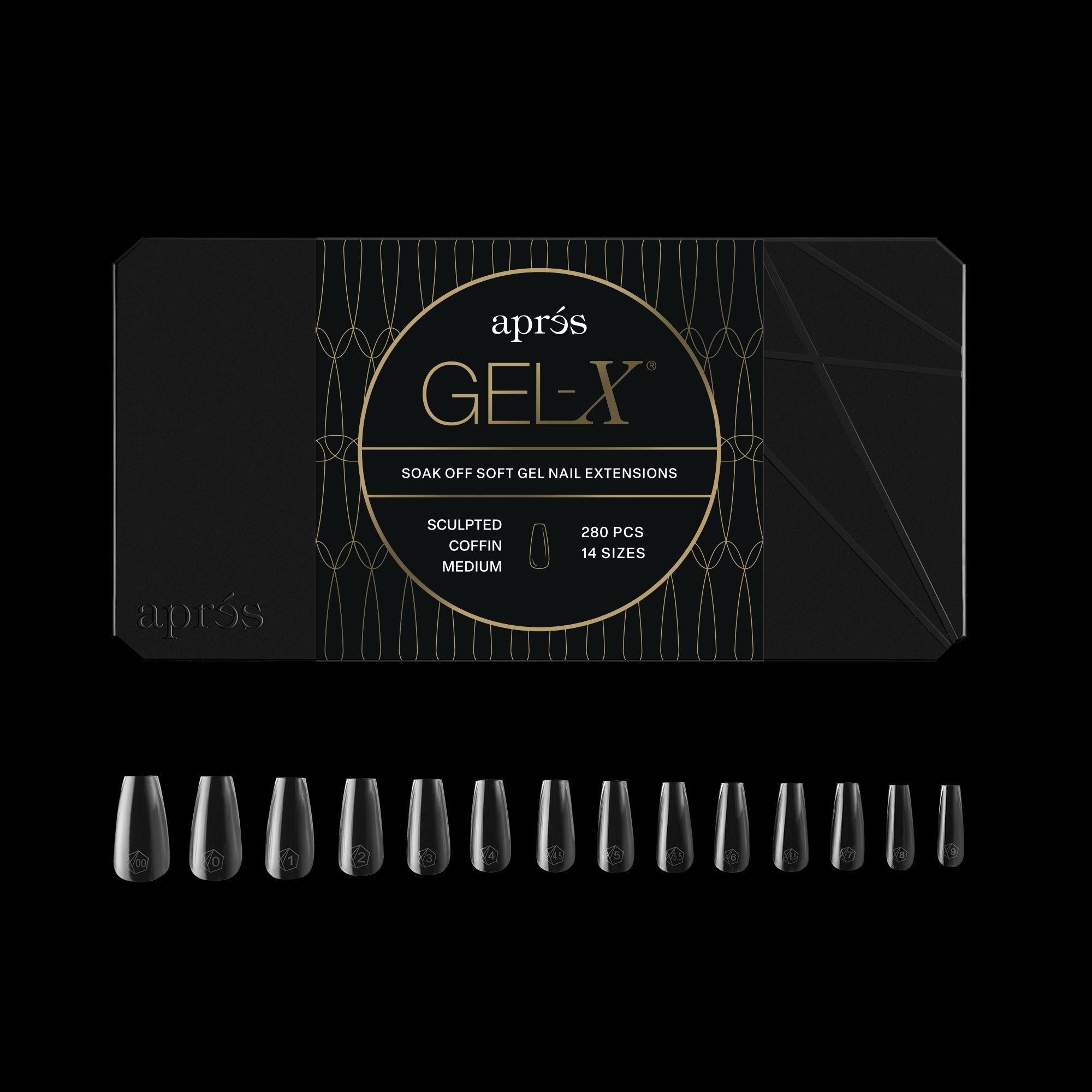 Gel-X® Sculpted Coffin Medium Box of Tips - Mini (280pcs)