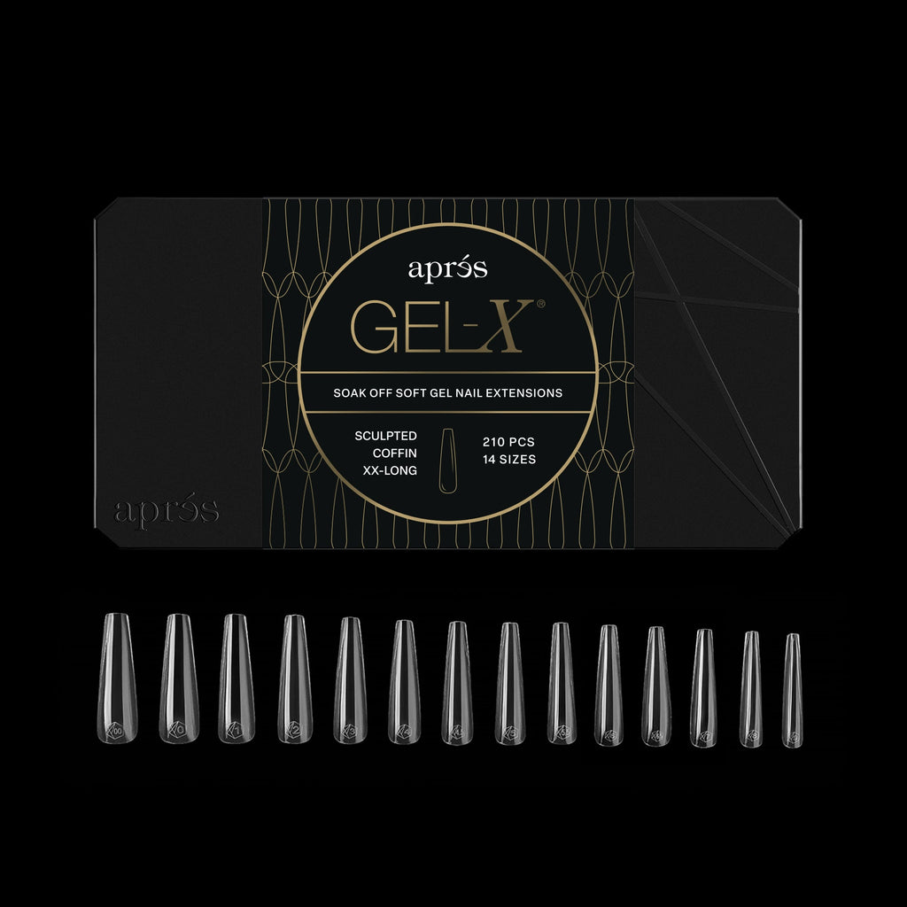 Gel-X® Sculpted Coffin Extra Extra Long Box of Tips - Mini (210pcs)
