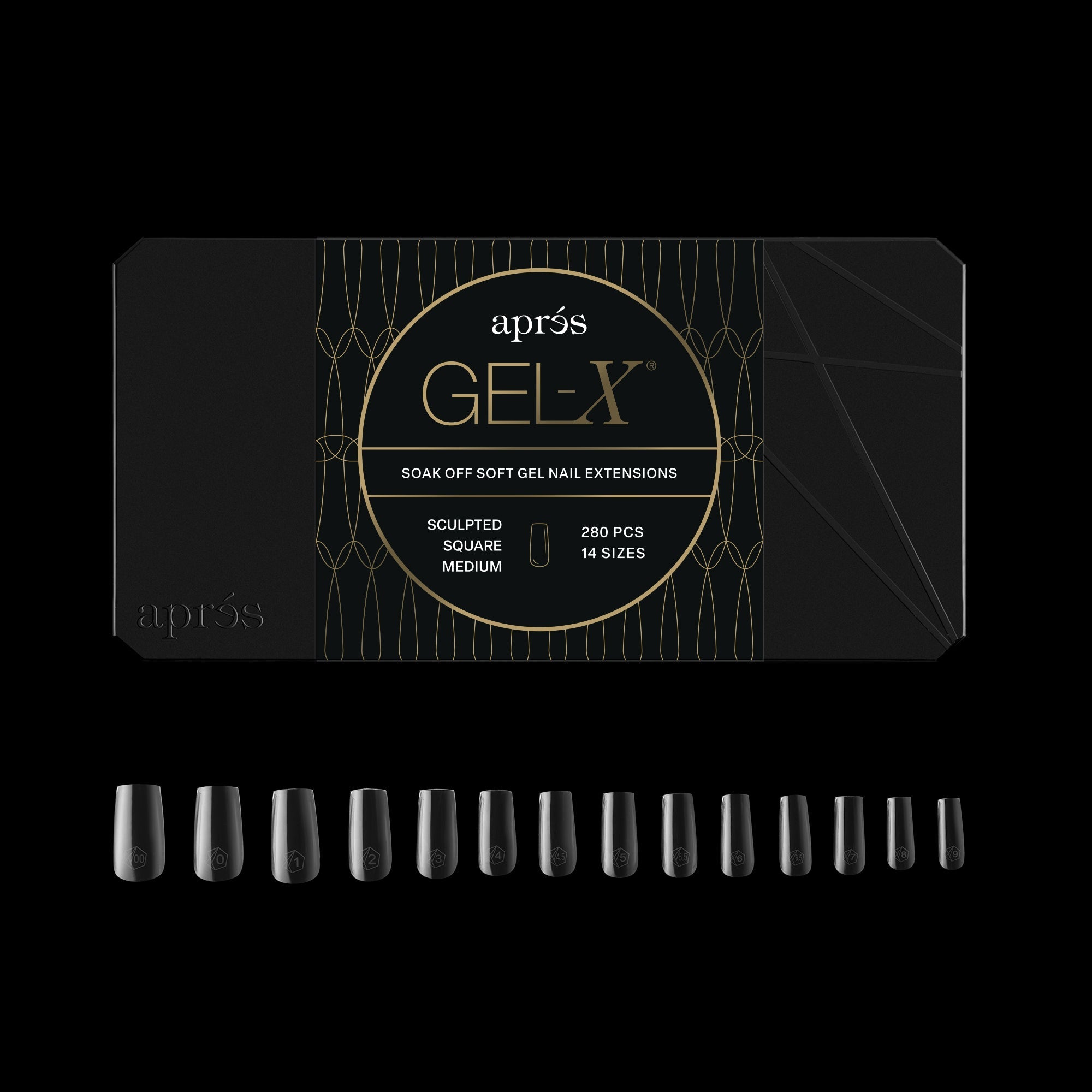 Gel-X® Sculpted Square Medium Box of Tips - Mini (280pcs)