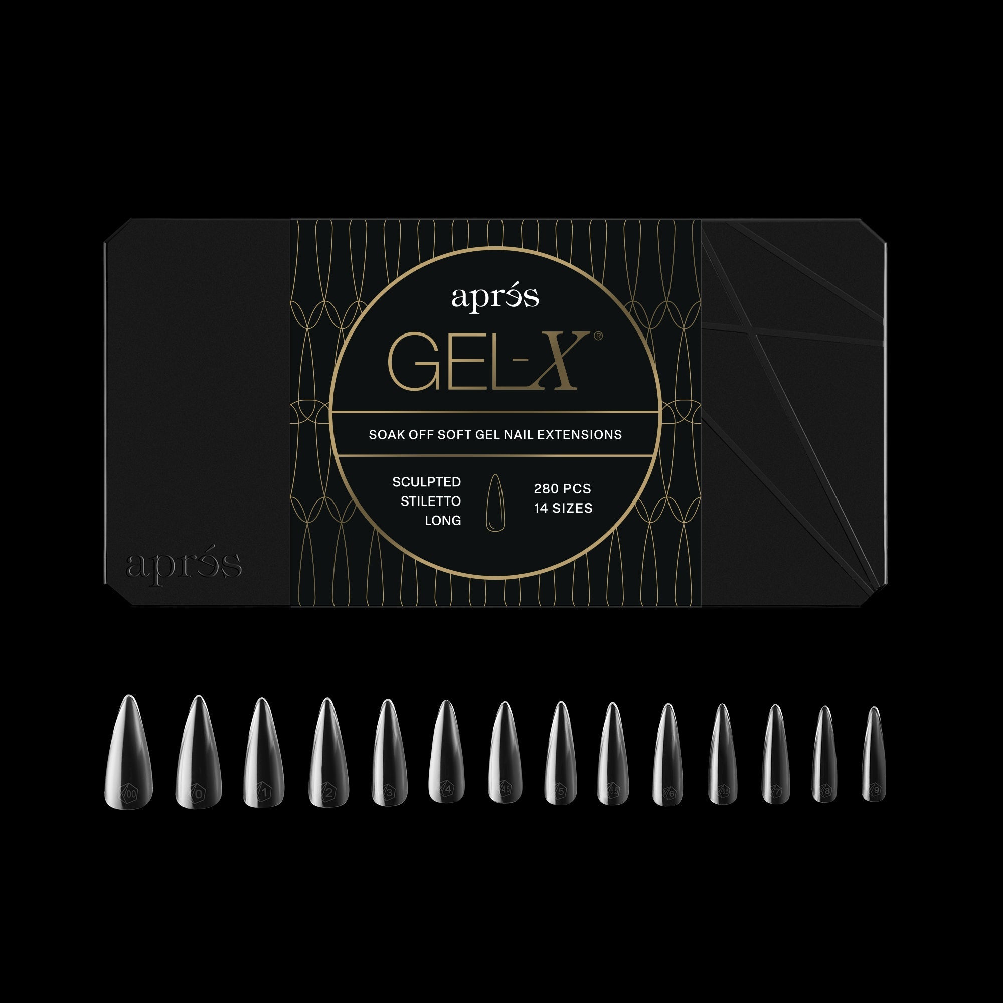 Gel-X® Sculpted Stiletto Long Box of Tips - Mini (280pcs)