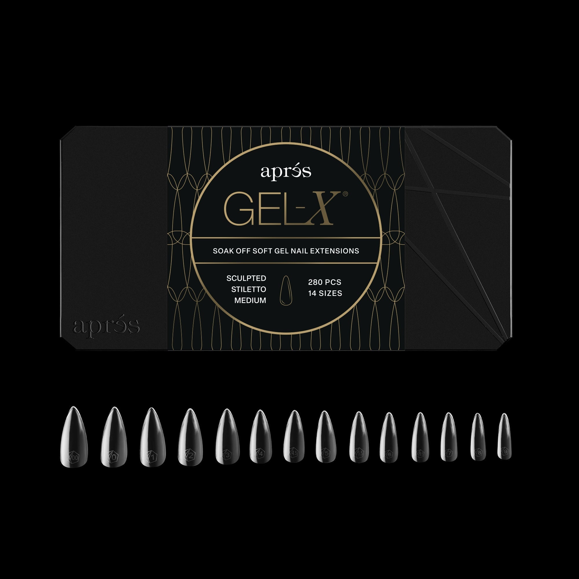 Gel-X® Sculpted Stiletto Medium Box of Tips - Mini (280pcs)