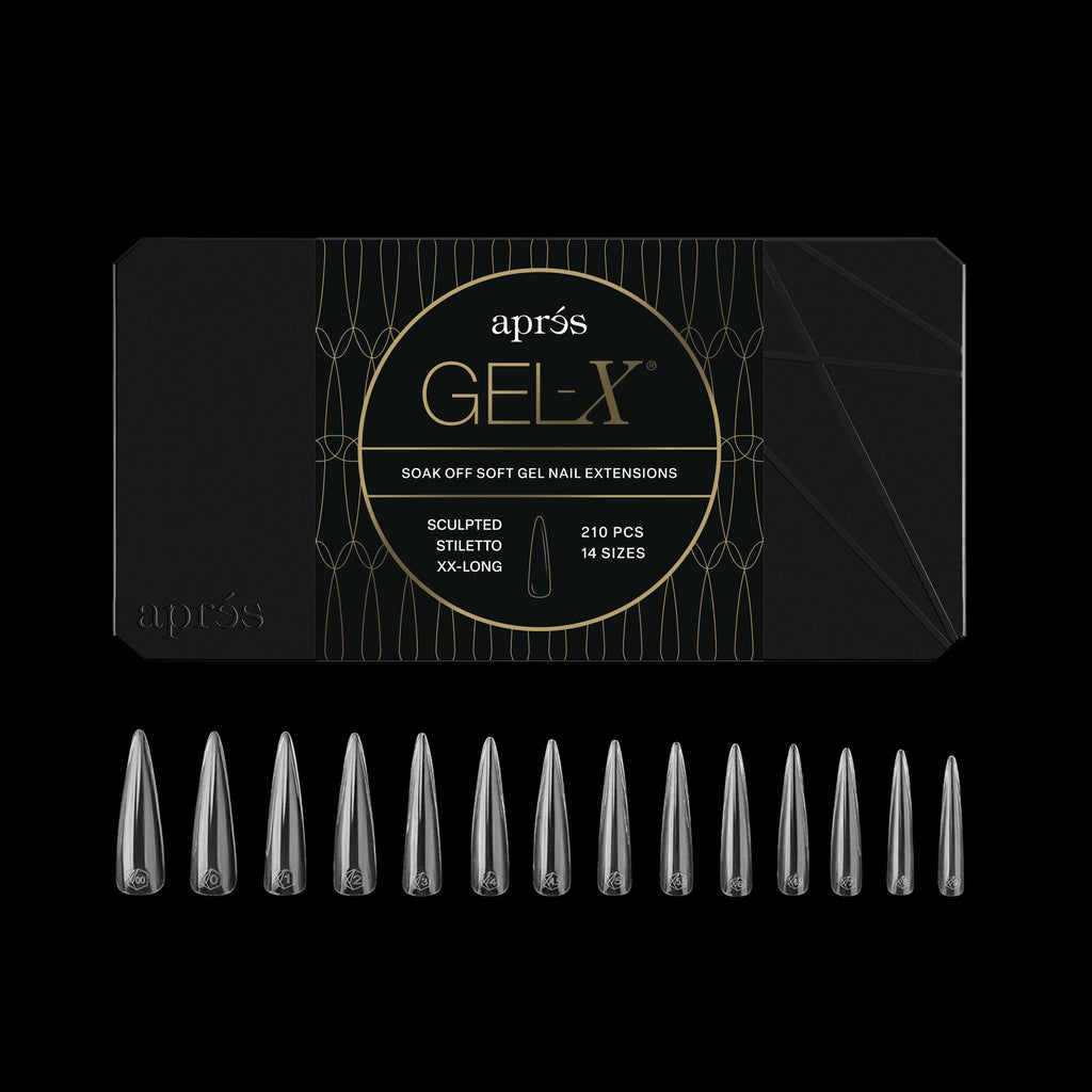 Gel-X® Sculpted Stiletto Extra Extra Long Box of Tips - Mini (210pcs)