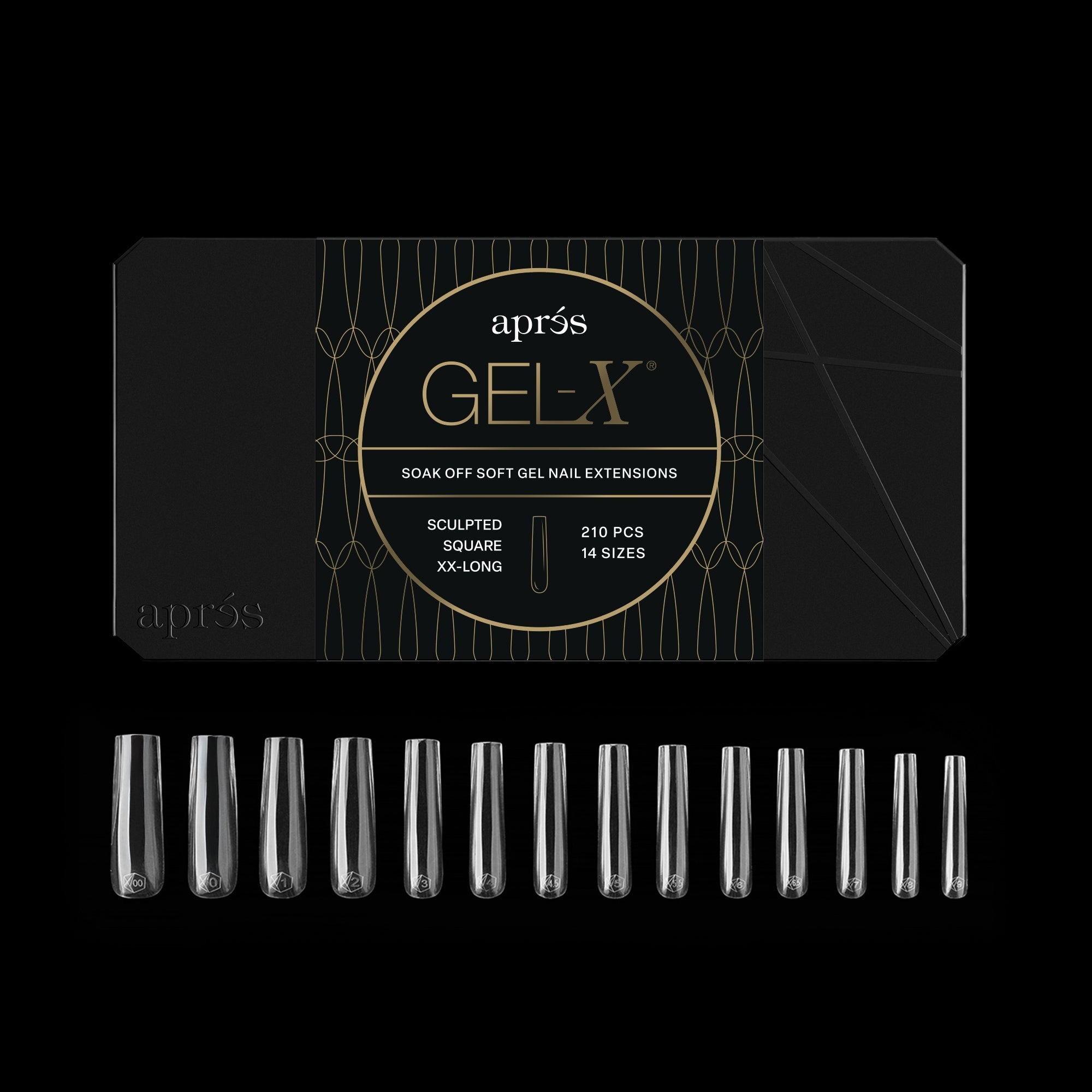 Gel-X® Sculpted Square Extra Extra Long Box of Tips - Mini (210pcs)