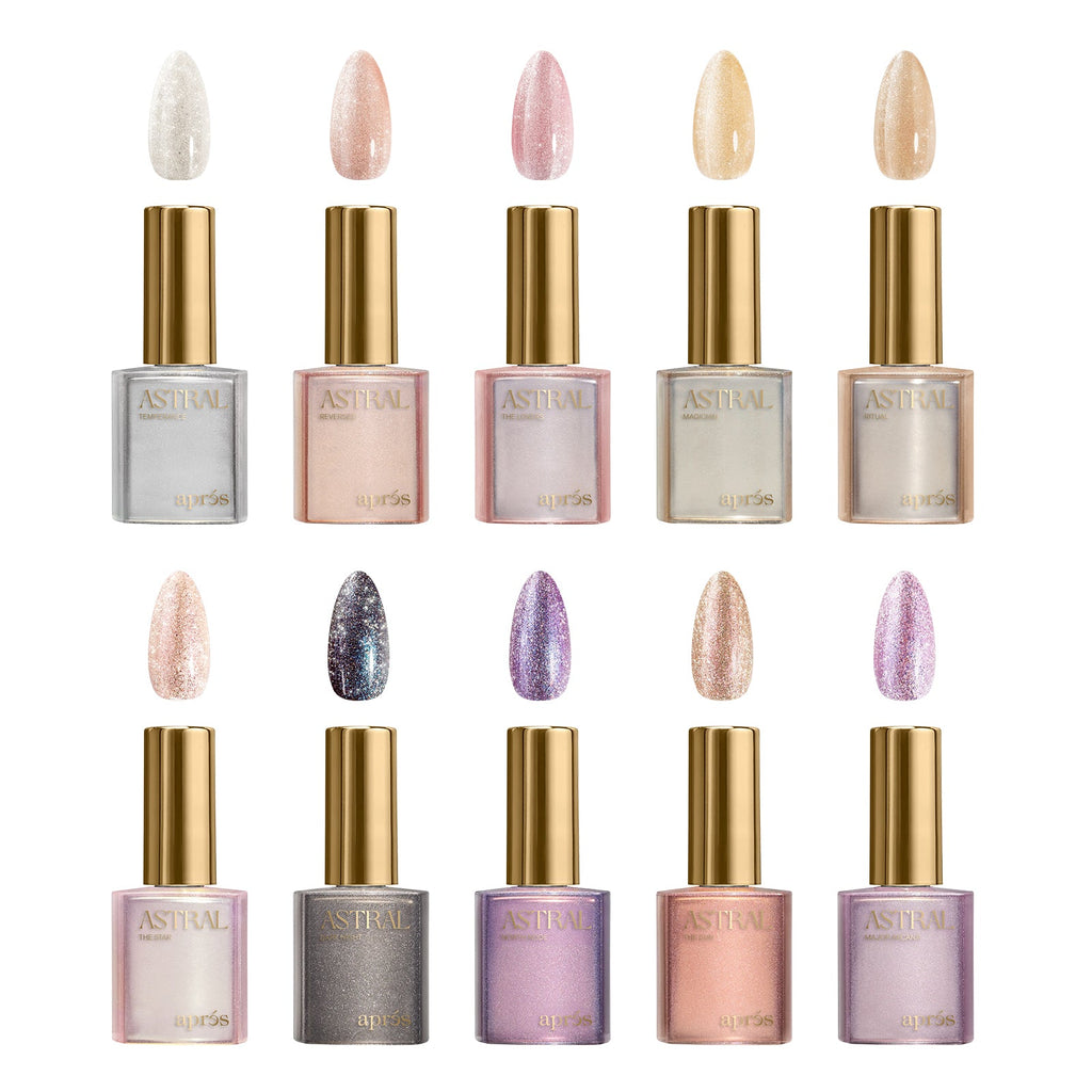 Shimmery Cat Eye - Astral Gel Couleur, 10pcs Set