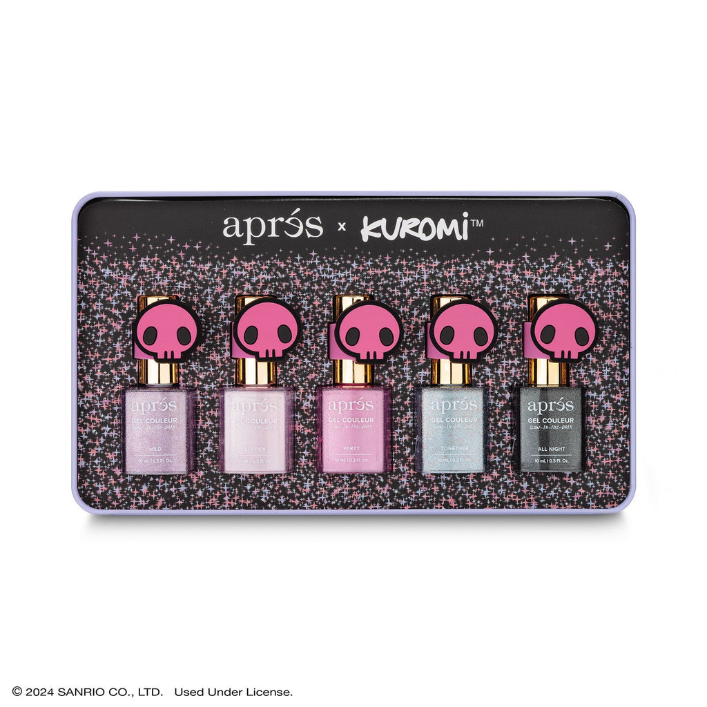 Kuromi™ Naughty and Nice Flash Glitter Gel Couleur (Set of 5), 10ml
