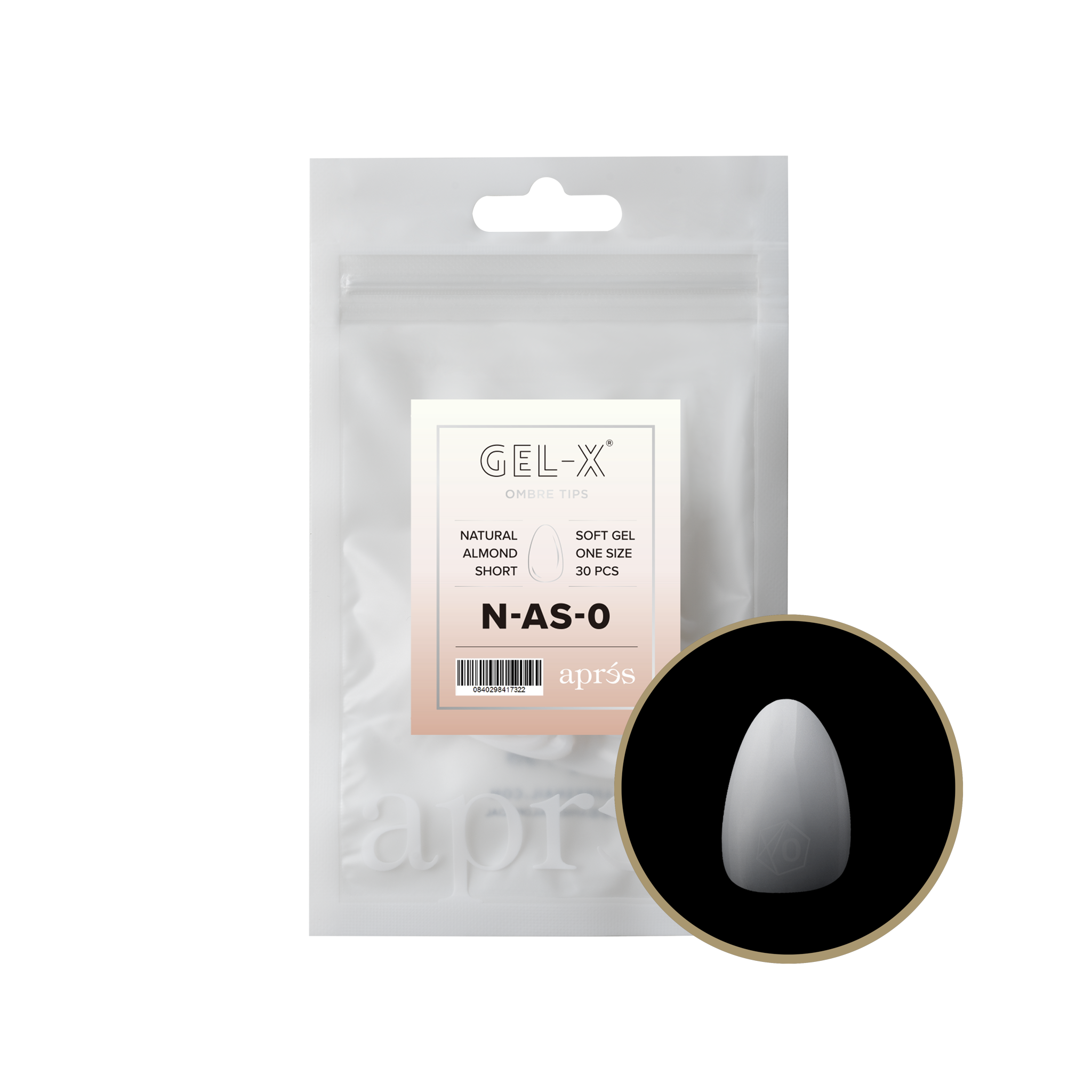Ombré Gel-X® Natural Almond Short Refill Bag