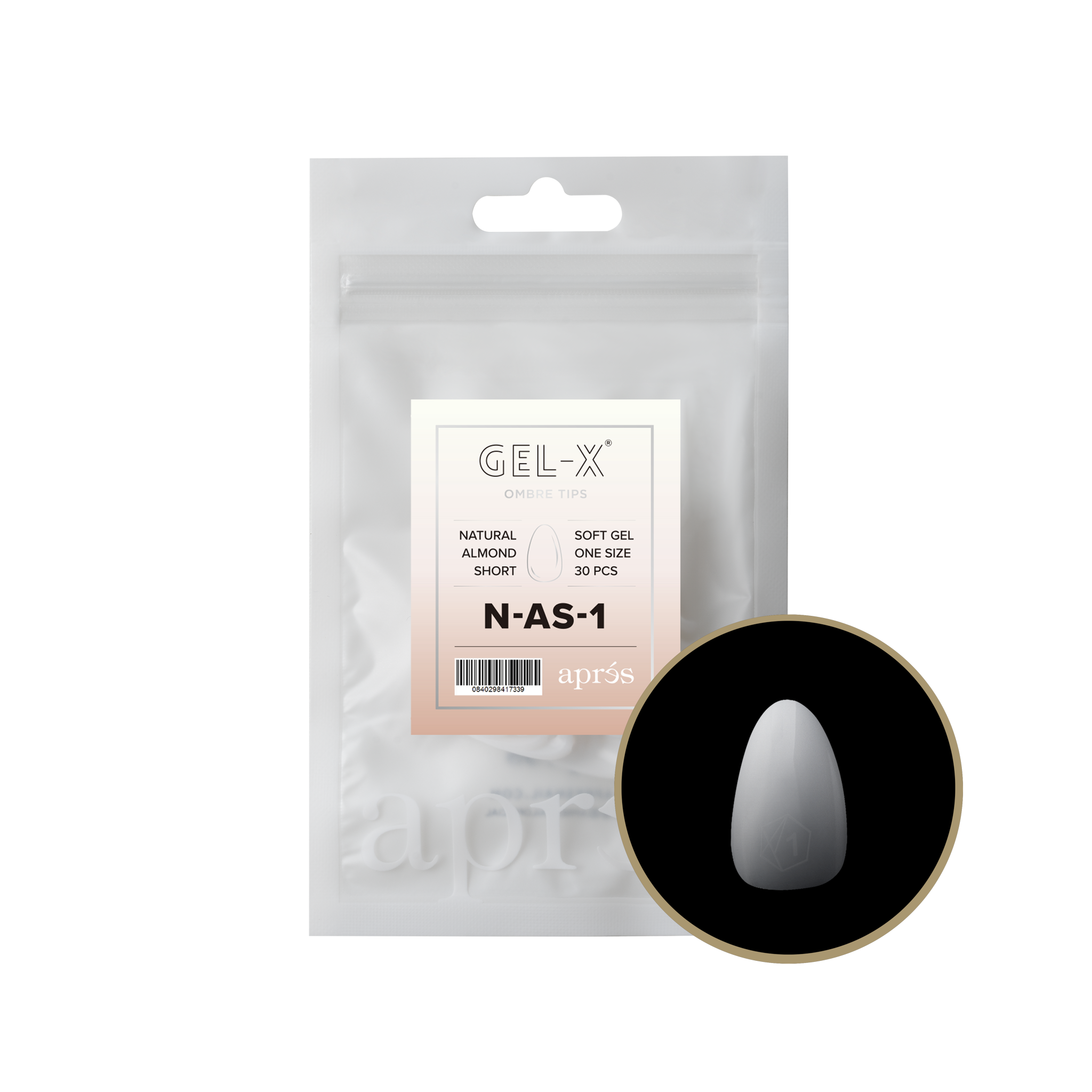 Ombré Gel-X® Natural Almond Short Refill Bag