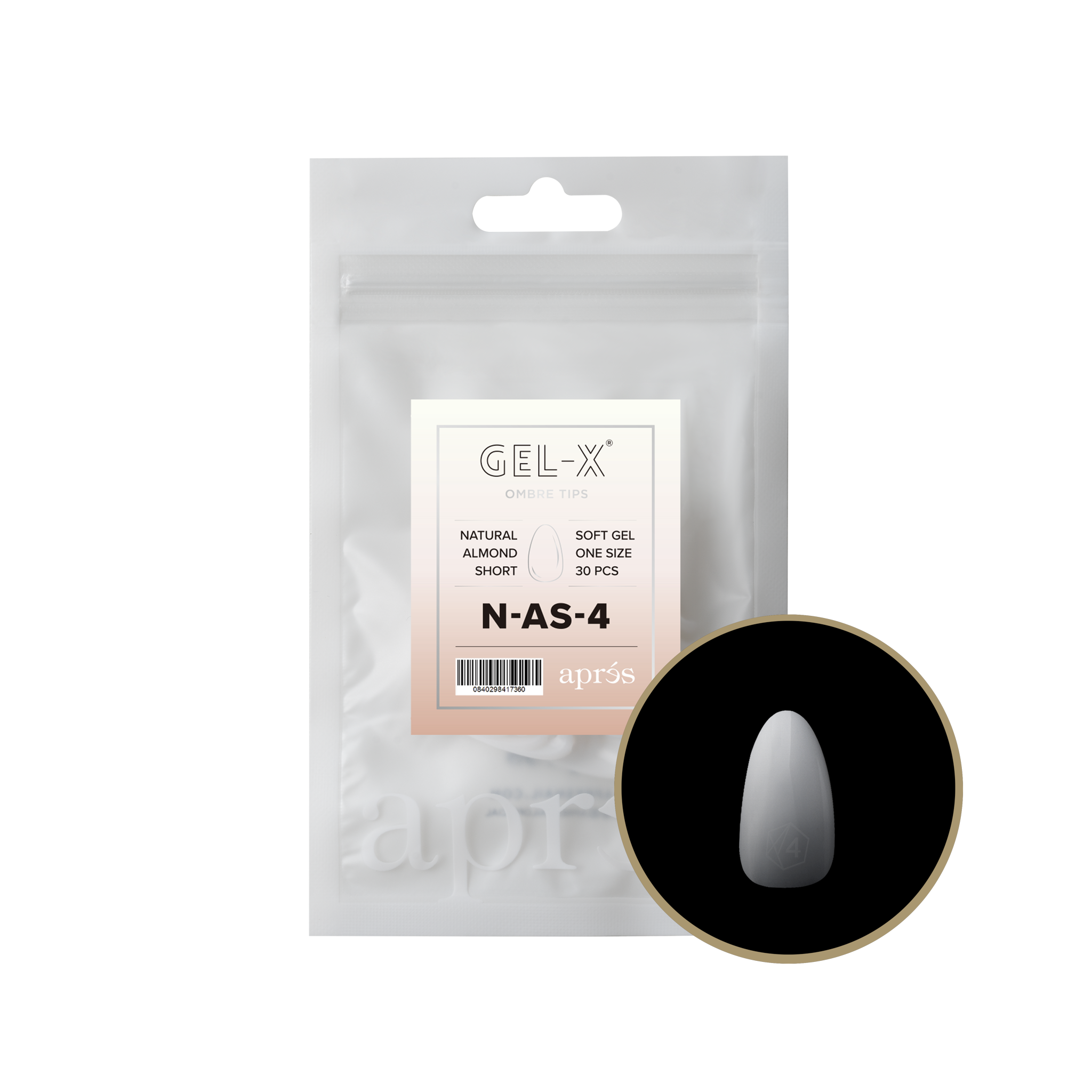 Ombré Gel-X® Natural Almond Short Refill Bag