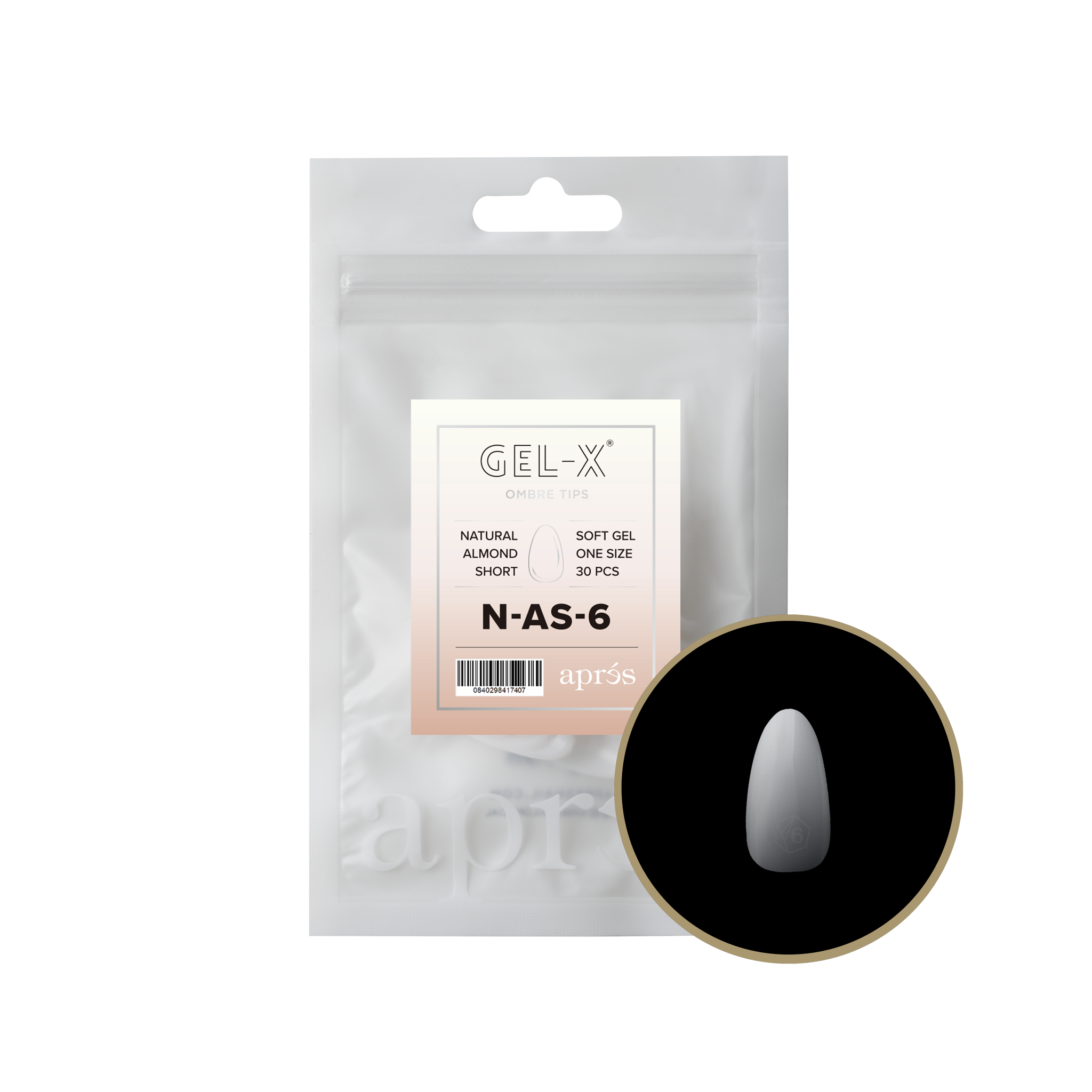Ombré Gel-X® Natural Almond Short Refill Bag