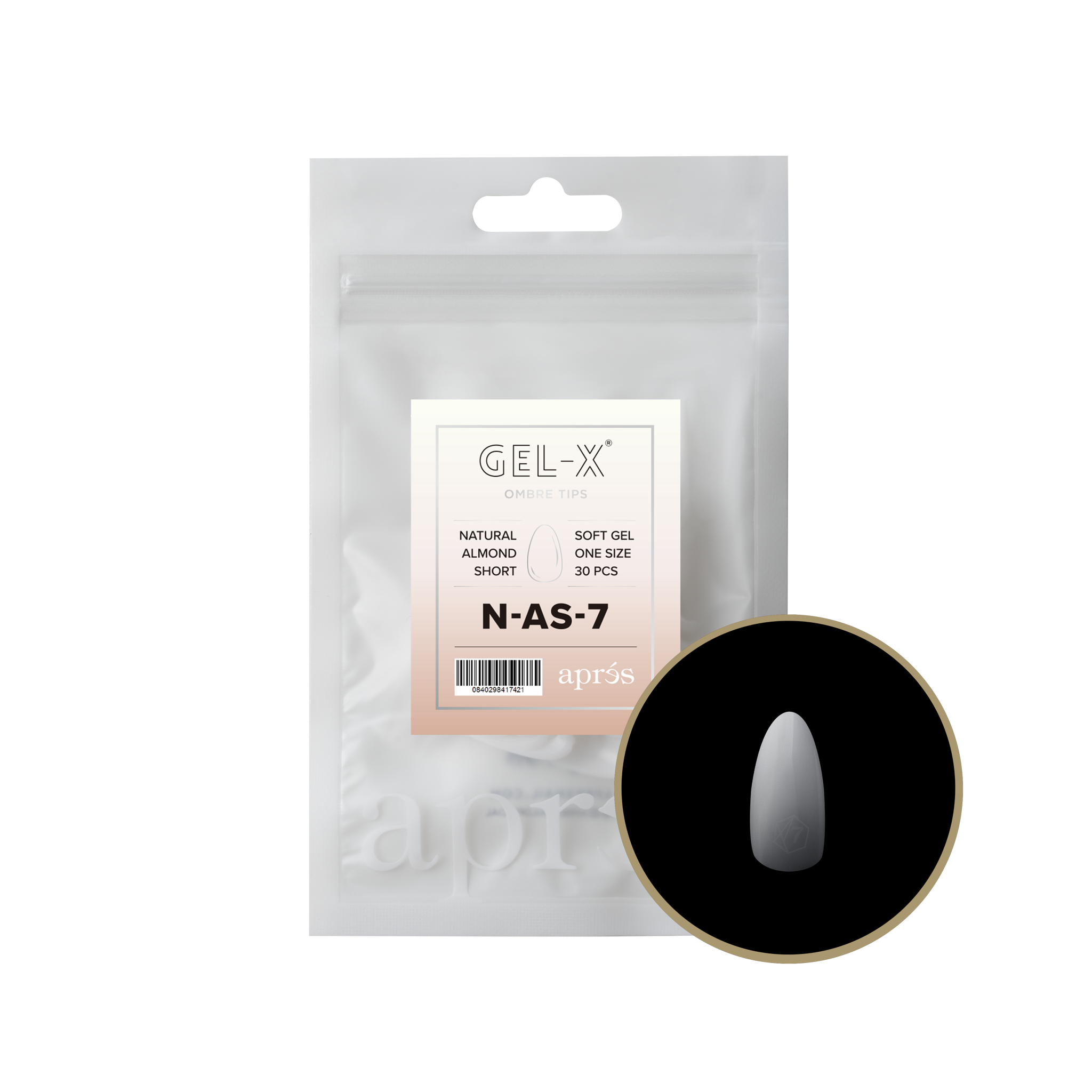 Ombré Gel-X® Natural Almond Short Refill Bag