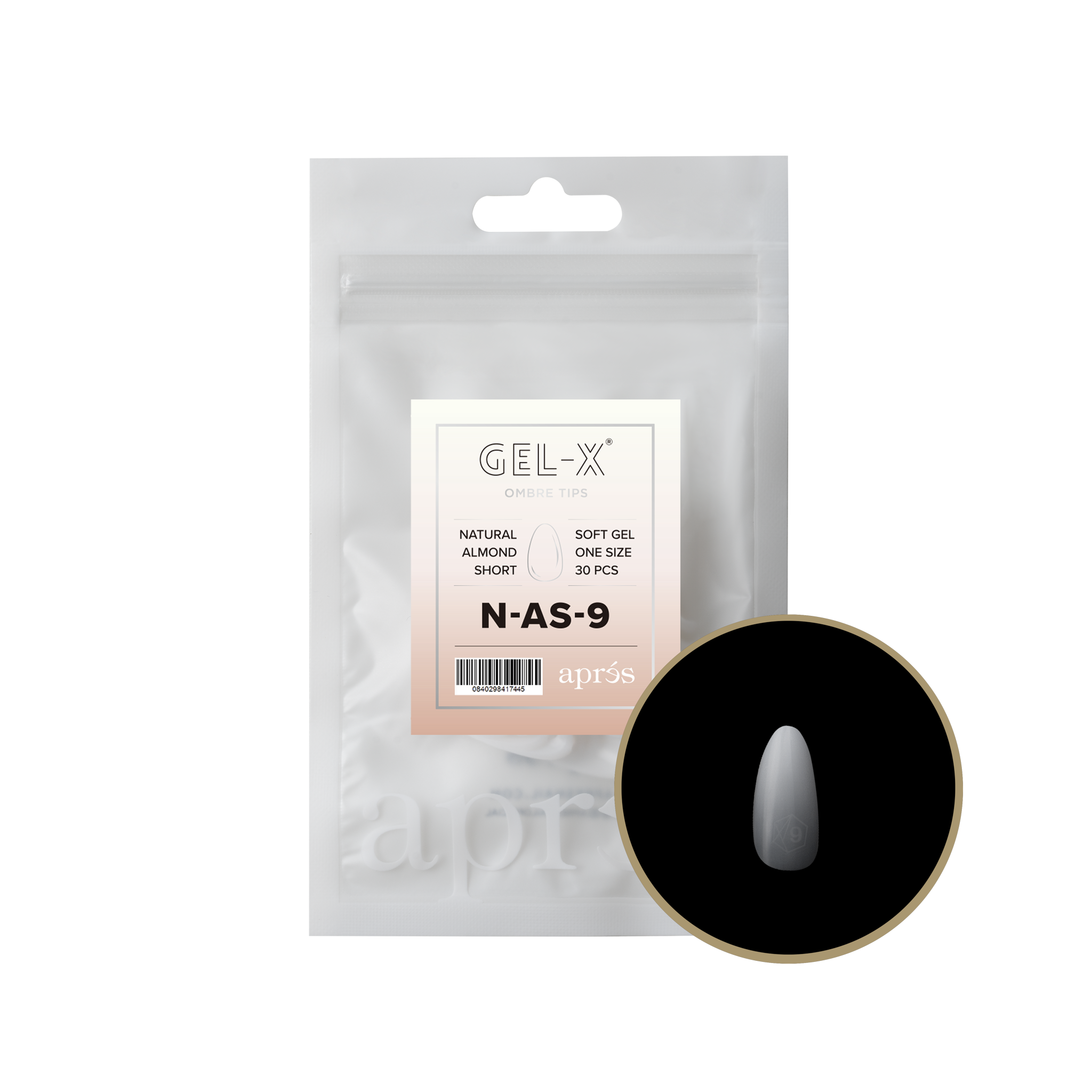 Ombré Gel-X® Natural Almond Short Refill Bag
