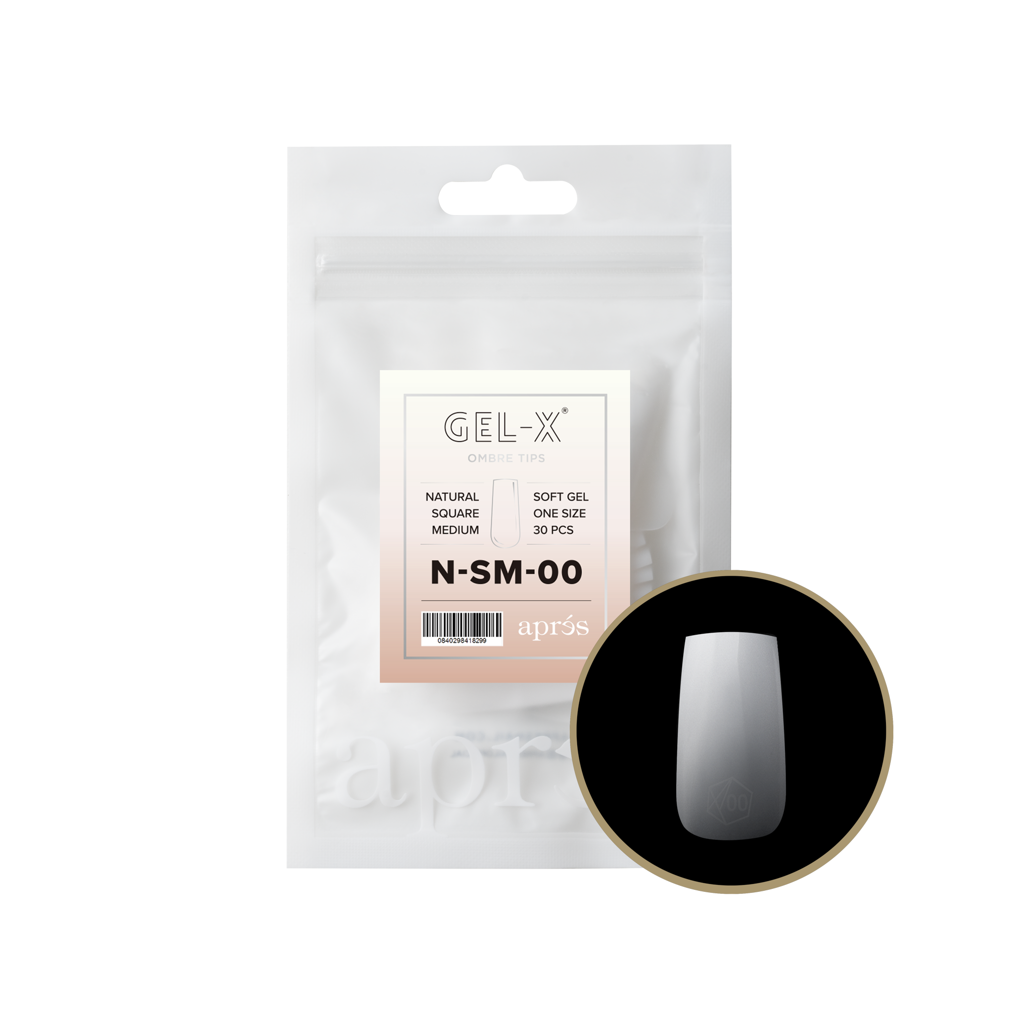 Ombré Gel-X® Natural Square Medium Refill Bag