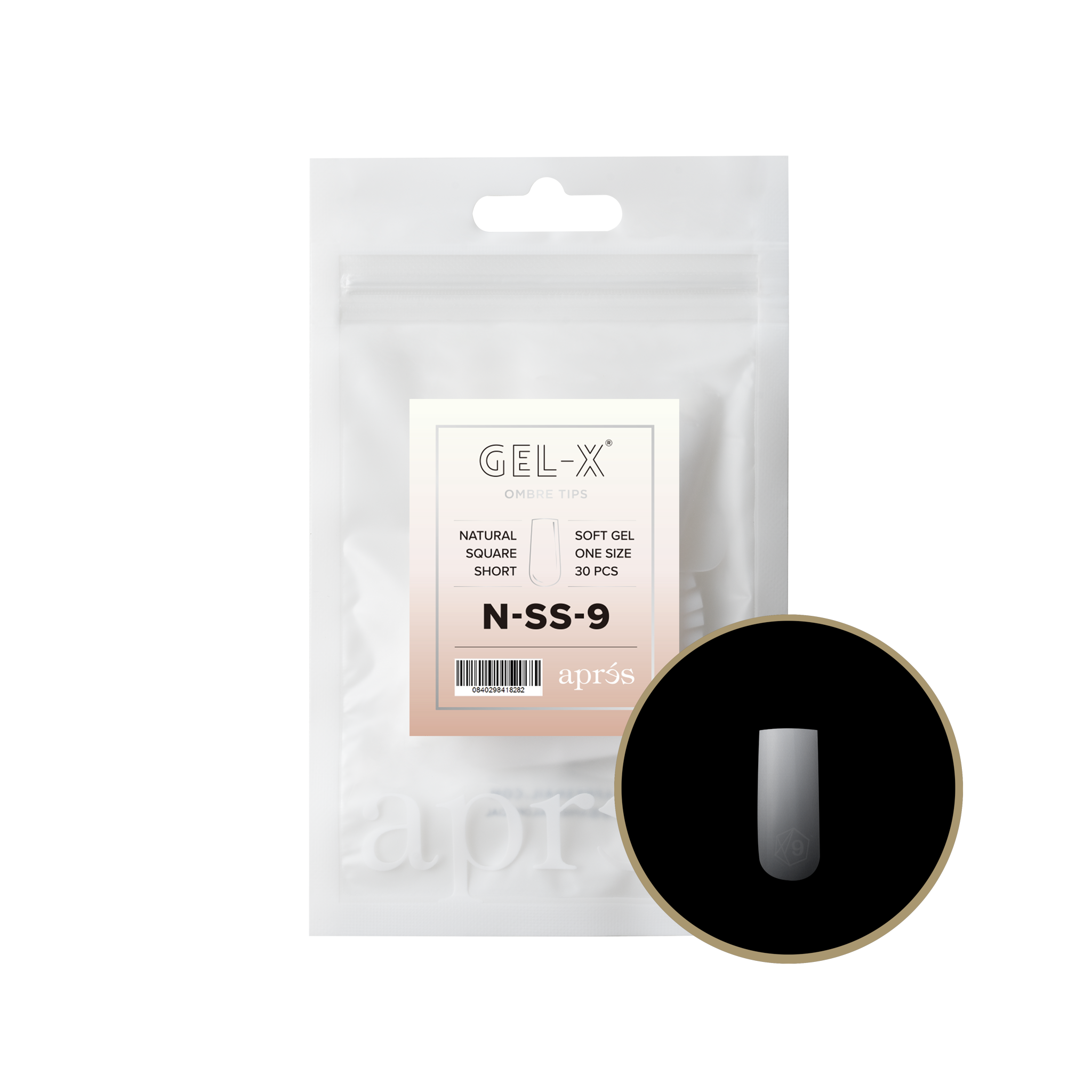 Ombré Gel-X® Natural Square Short Refill Bag