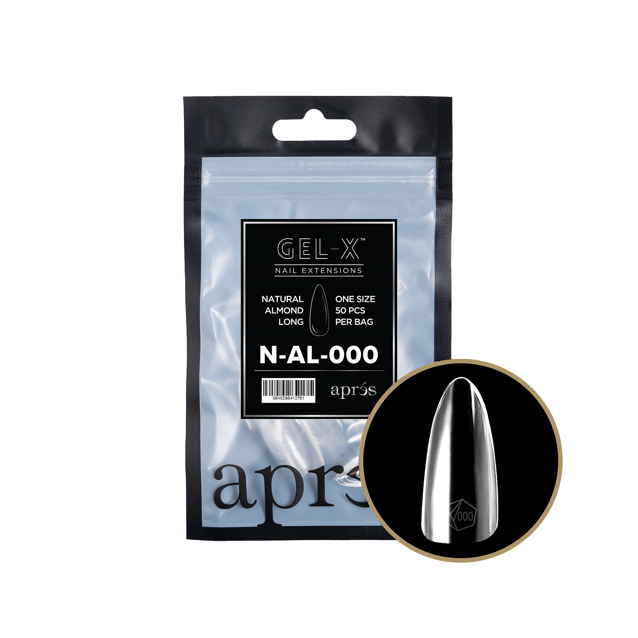 Gel-X® Natural Almond Long Refill Bag-000