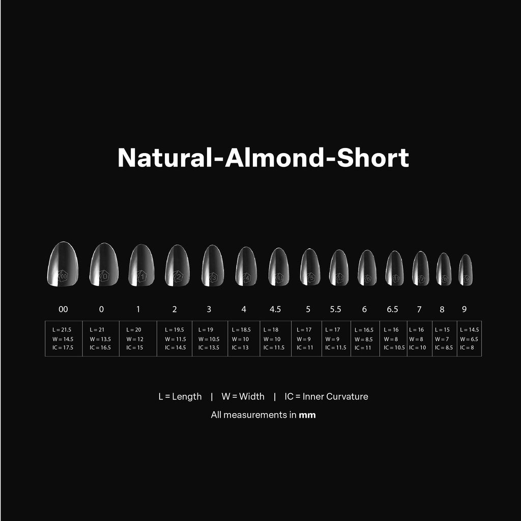 Gel-X® Natural Almond Short Box of Tips - Pro (600pcs)