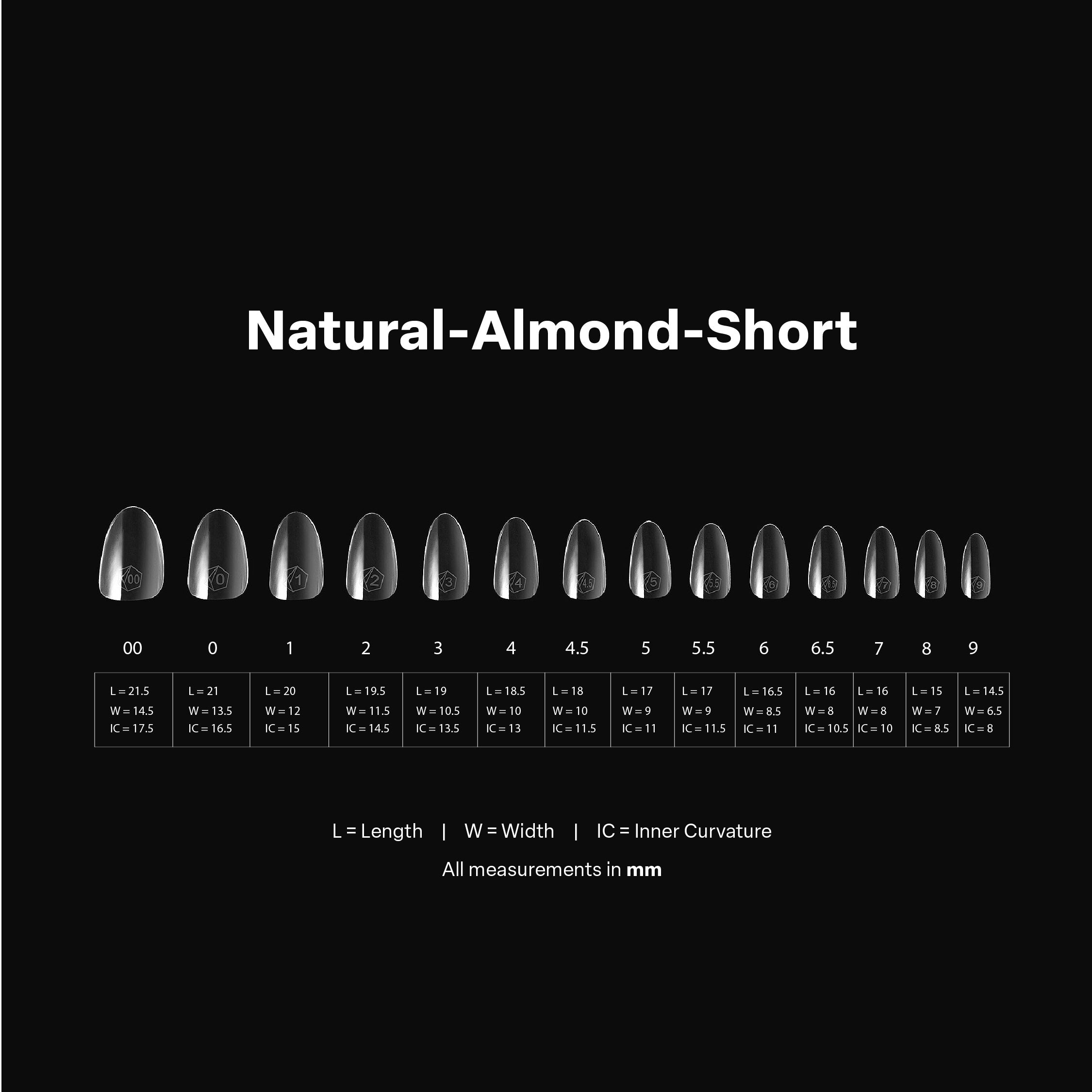 Gel-X® Natural Almond Short Box of Tips - Pro (600pcs)