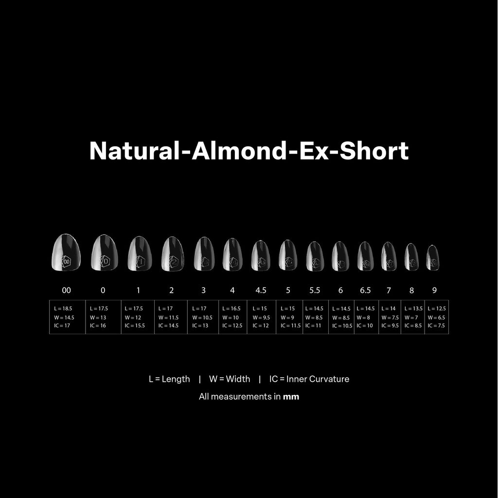 Gel-X® Natural Almond Extra Short Box of Tips - Pro (600pcs)