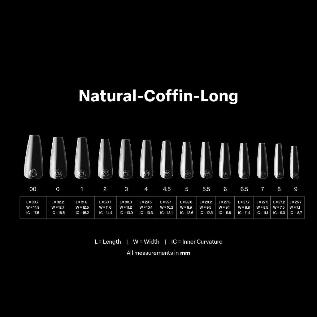 Gel-X® Natural Coffin Long Box of Tips - Pro (600pcs)