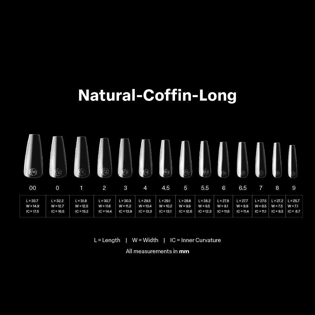 Gel-X® Natural Coffin Long Box of Tips - Pro (600pcs)