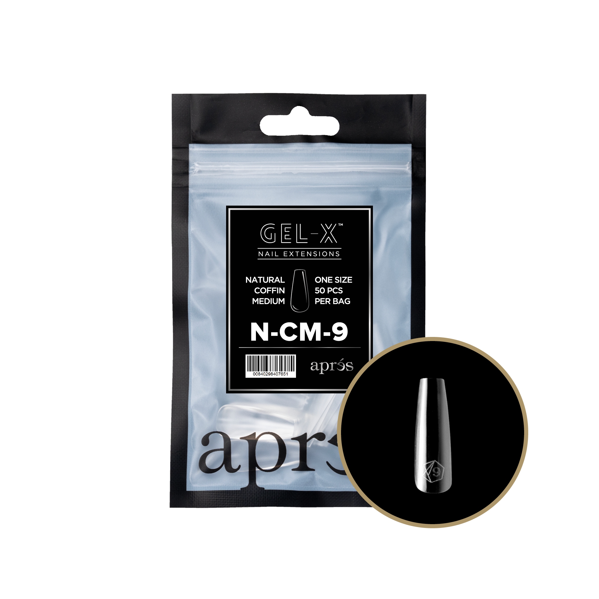 Gel-X® Natural Coffin Medium Refill Bag