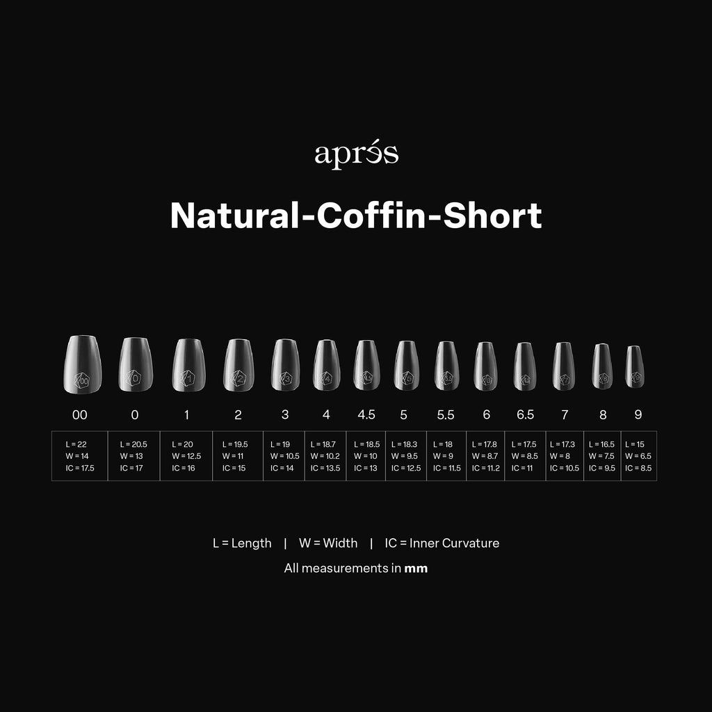 Gel-X® Natural Coffin Short Box of Tips - Mini (280pcs)