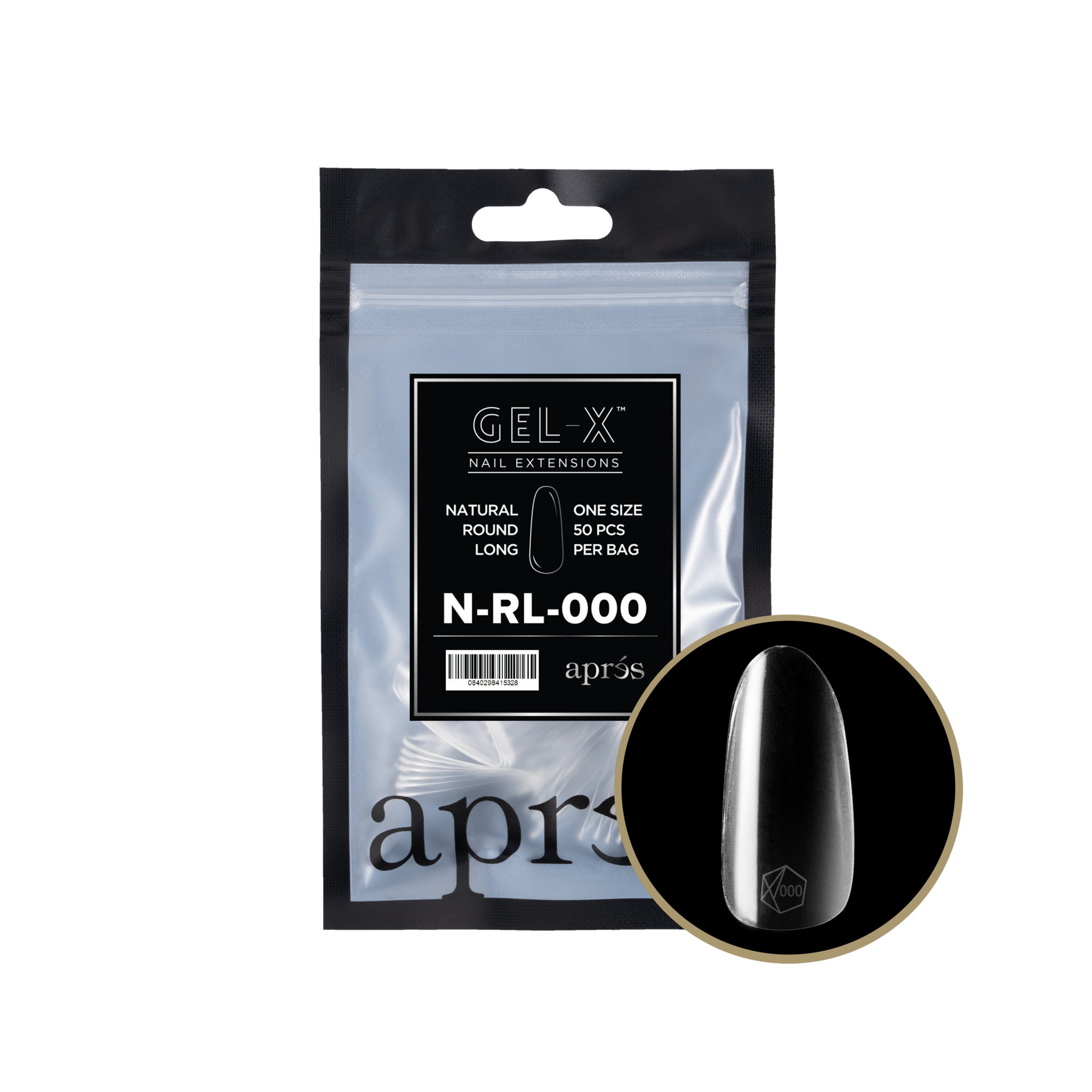 Gel-X® Natural Round Long Refill Bag-000