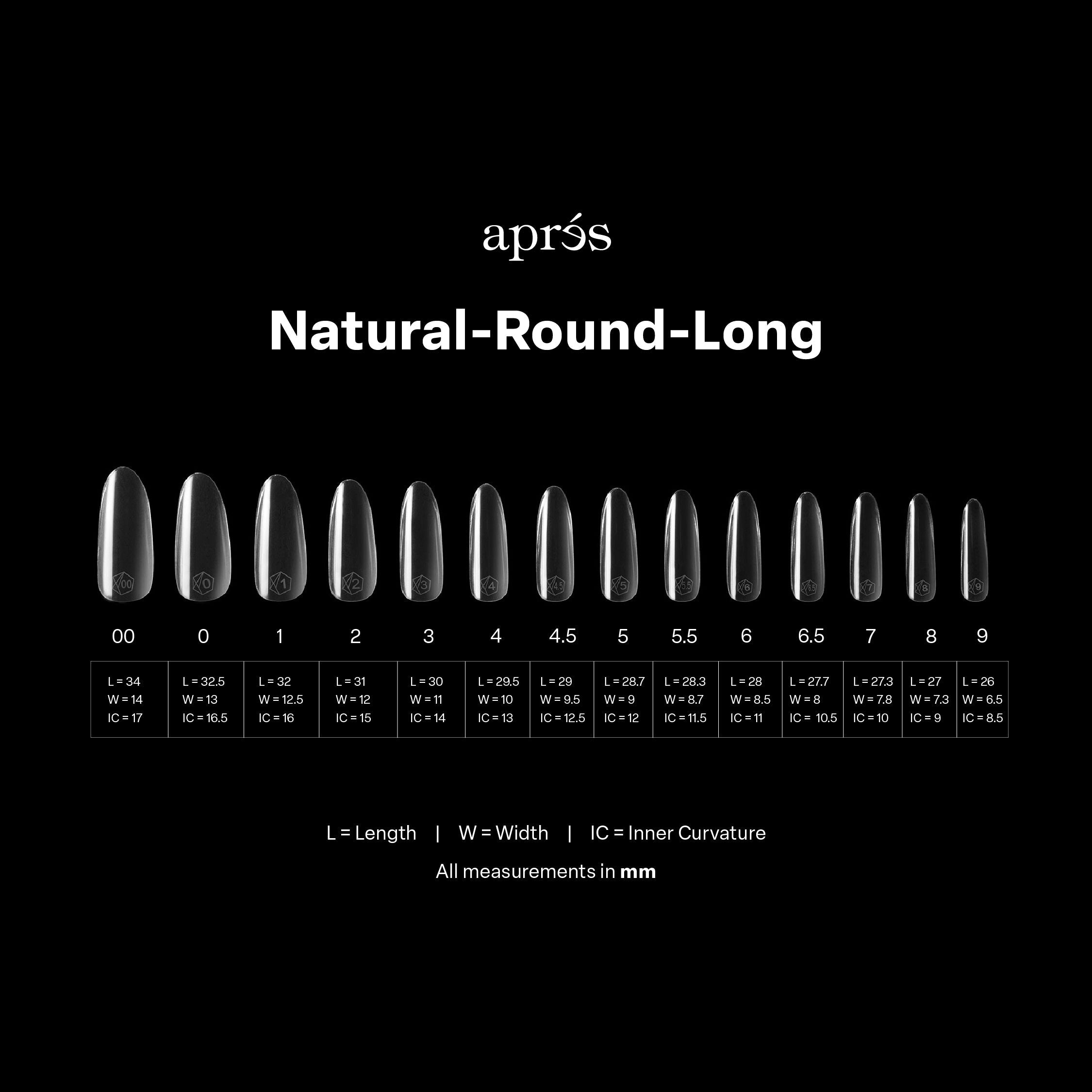 Gel-X® Natural Round Long Box of Tips - Mini (280pcs)