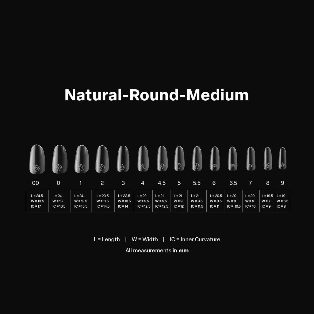 Gel-X® Natural Round Medium Box of Tips - Mini (280pcs)