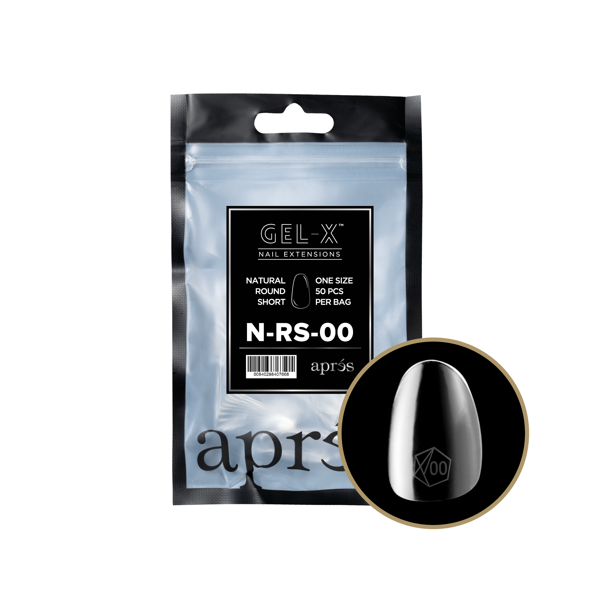 Gel-X® Natural Round Short Refill Bag
