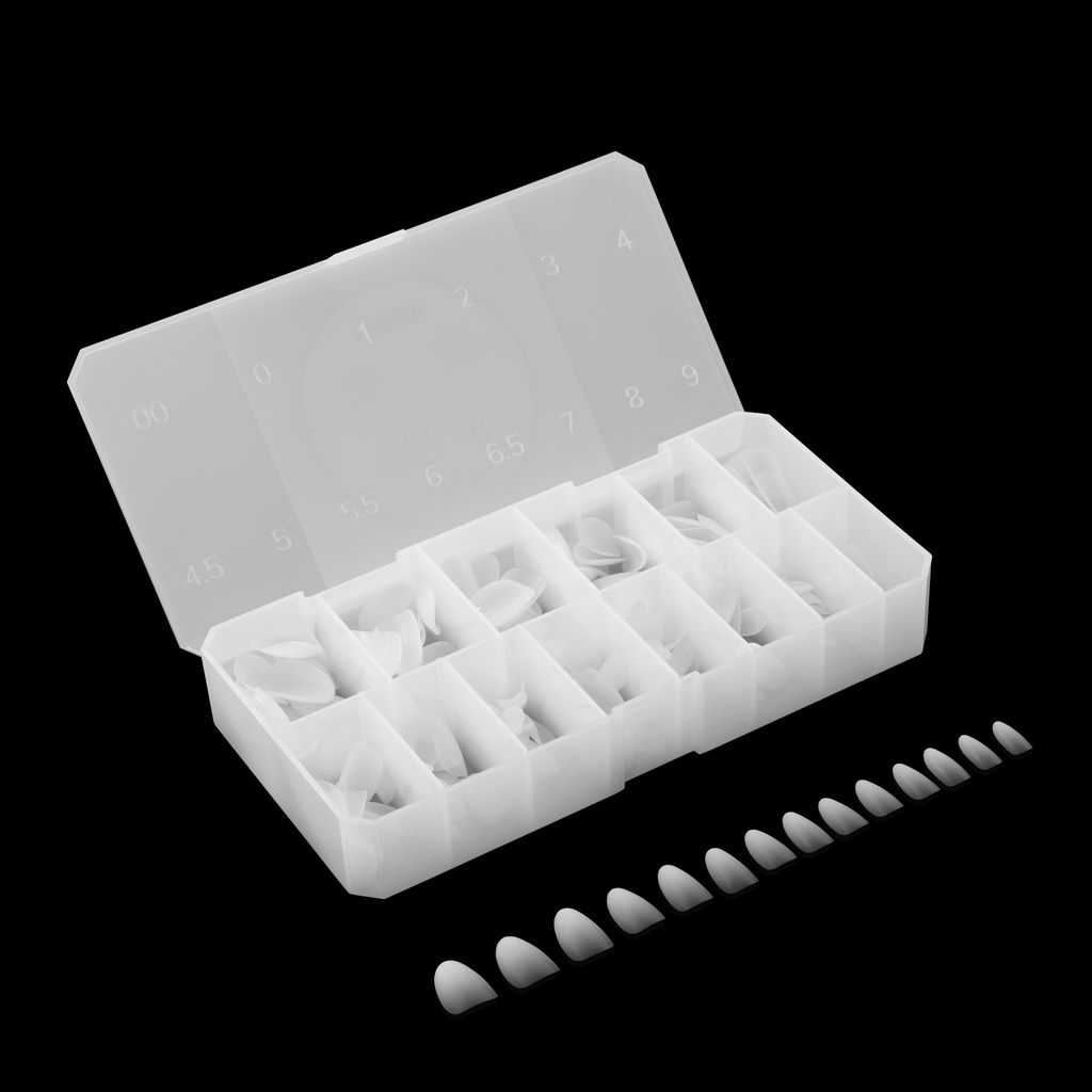 Ombré Gel-X® Natural Round Short Tip Box of Tips - (210pcs)