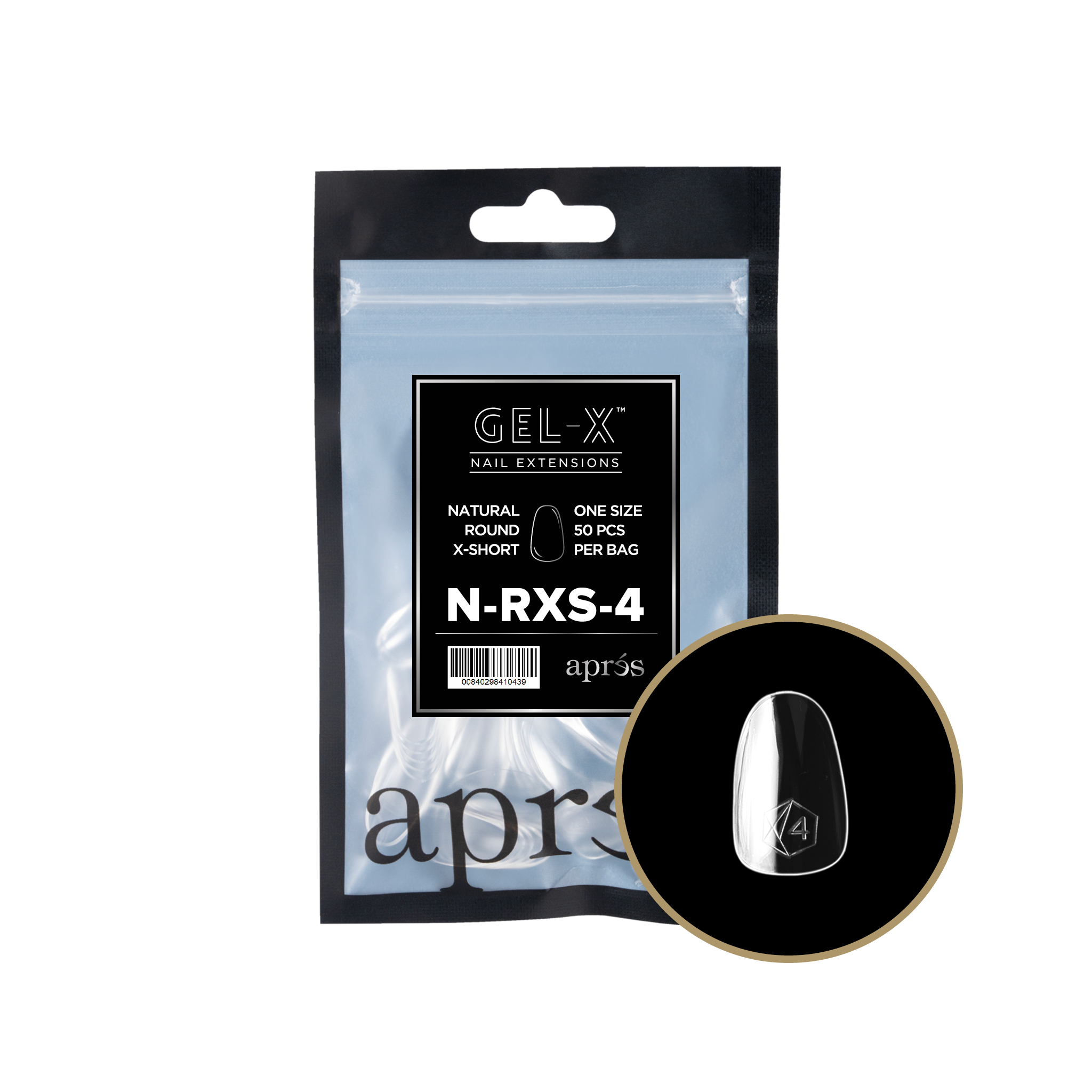 Gel-X® Natural Round Extra Short Refill Bag