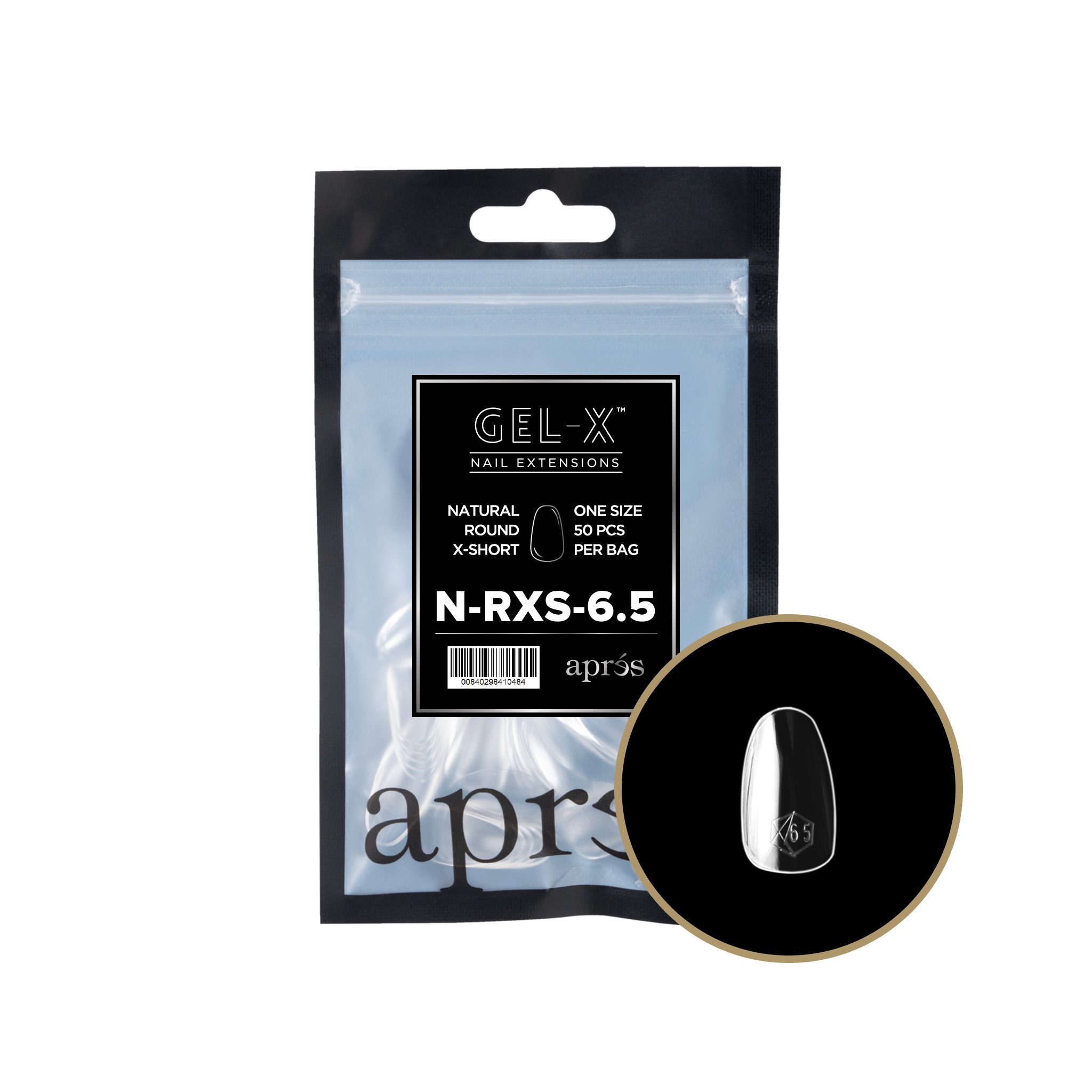 Gel-X® Natural Round Extra Short Refill Bag